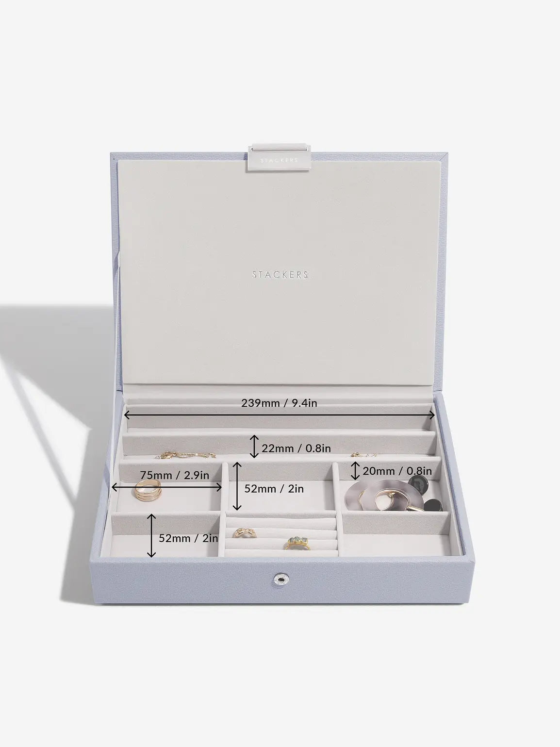Stackers Lid for Classic Jewellery Box Lavender