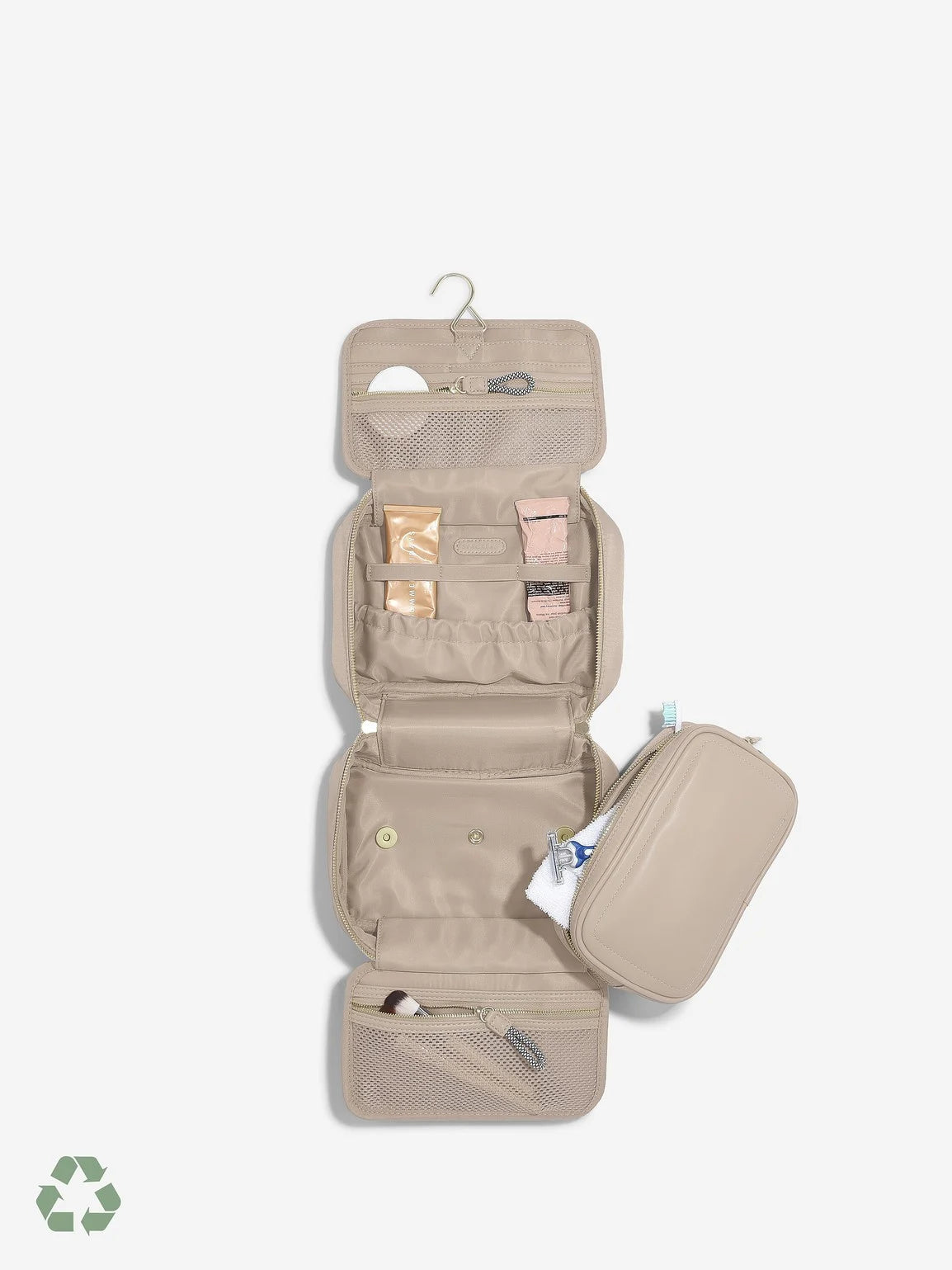 Stackers hangende Toilettas van Gerecycled Nylon Mushroom - Mystackers