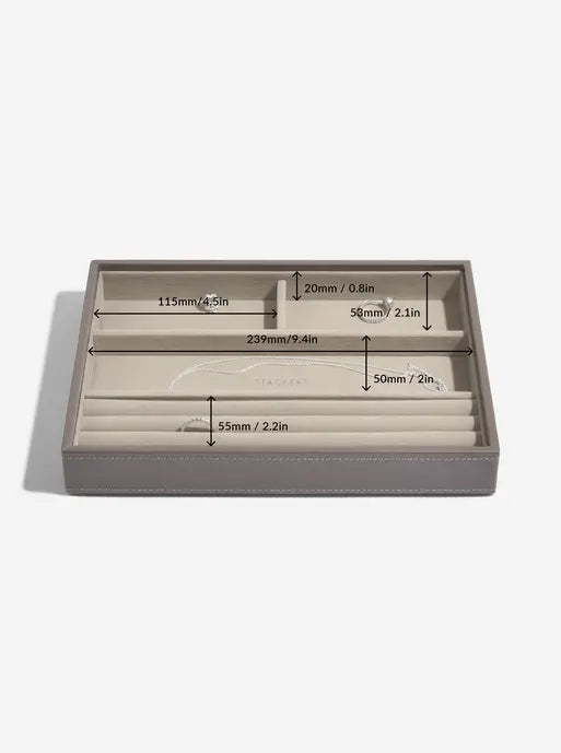 Stackers Classic Boîte à Bijoux Lot de 4 Marron Doux