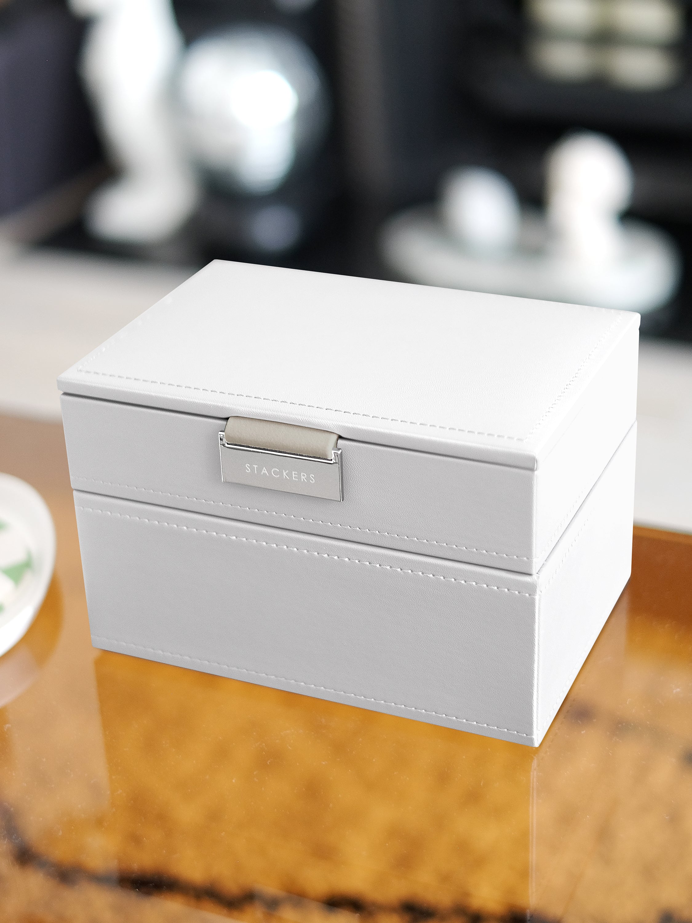 Stackers Mini Boîte à Bijoux Lot de 2 Blanc