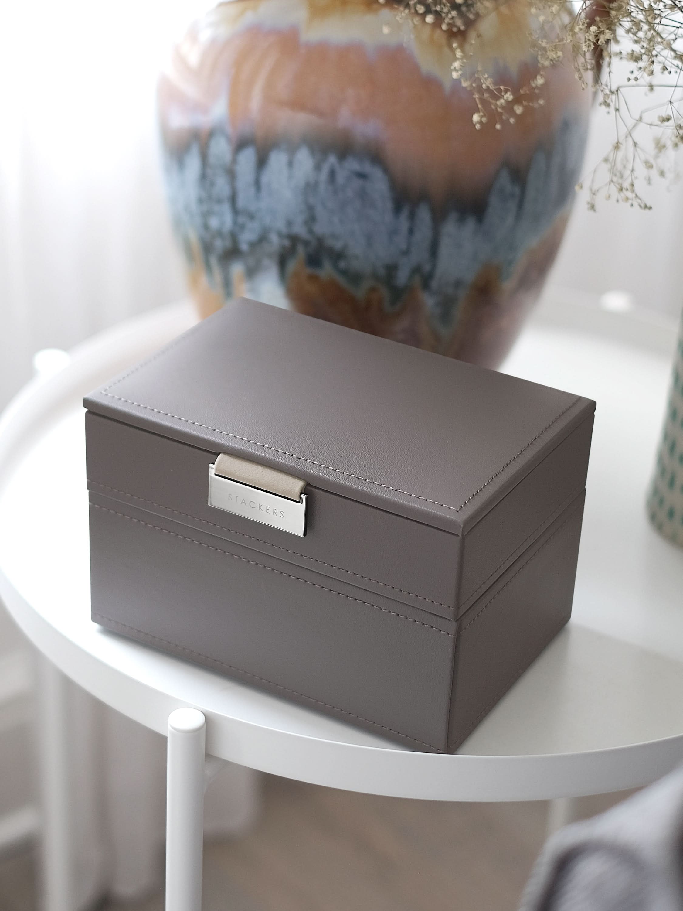 Stackers Mini Juwelendoos Set van 2 Zachtbruin - Mystackers