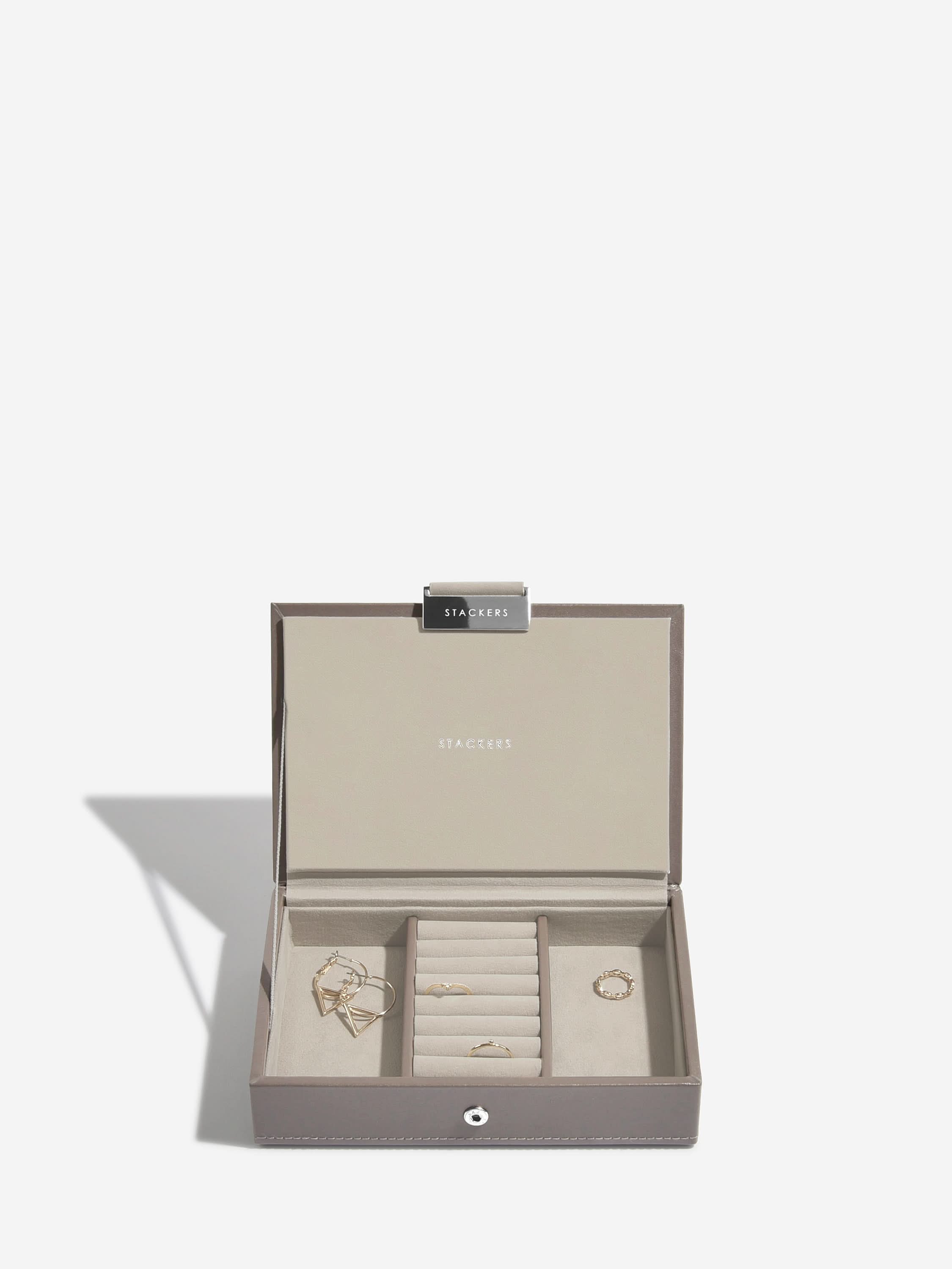 Stackers Mini Juwelendoos Set van 2 Zachtbruin - Mystackers