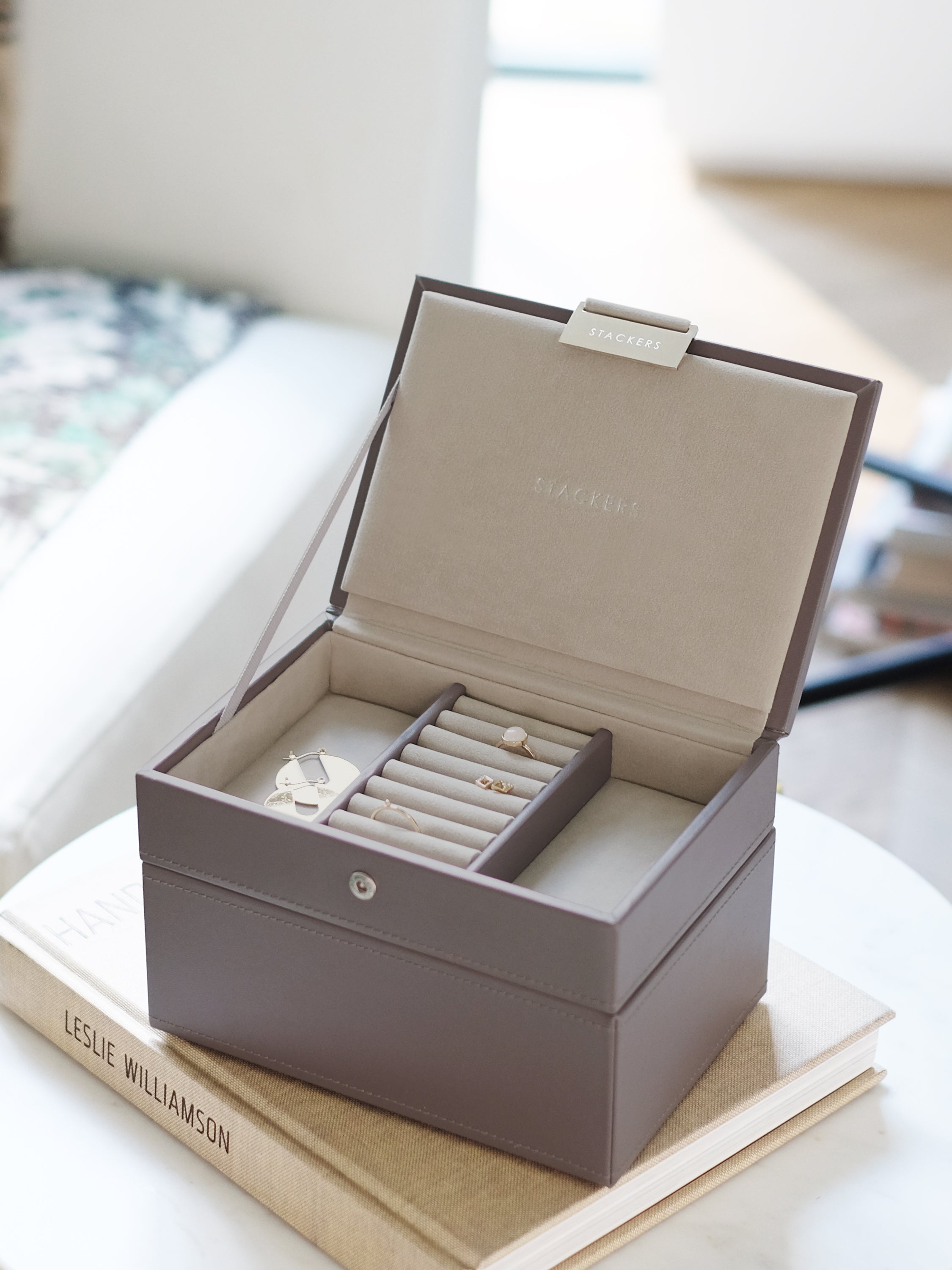 Stackers Mini Boîte à Bijoux Lot de 2 Marron Doux