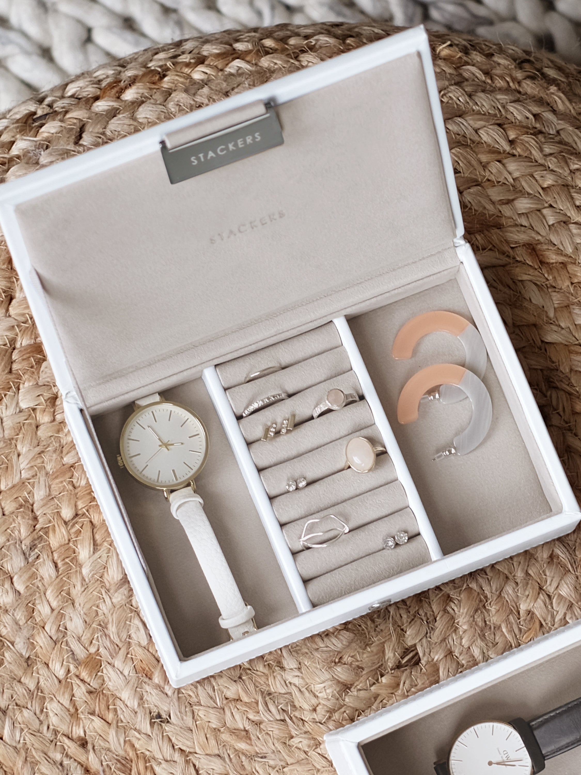 Stackers Couvercle pour Mini Boîte à Bijoux Blanc