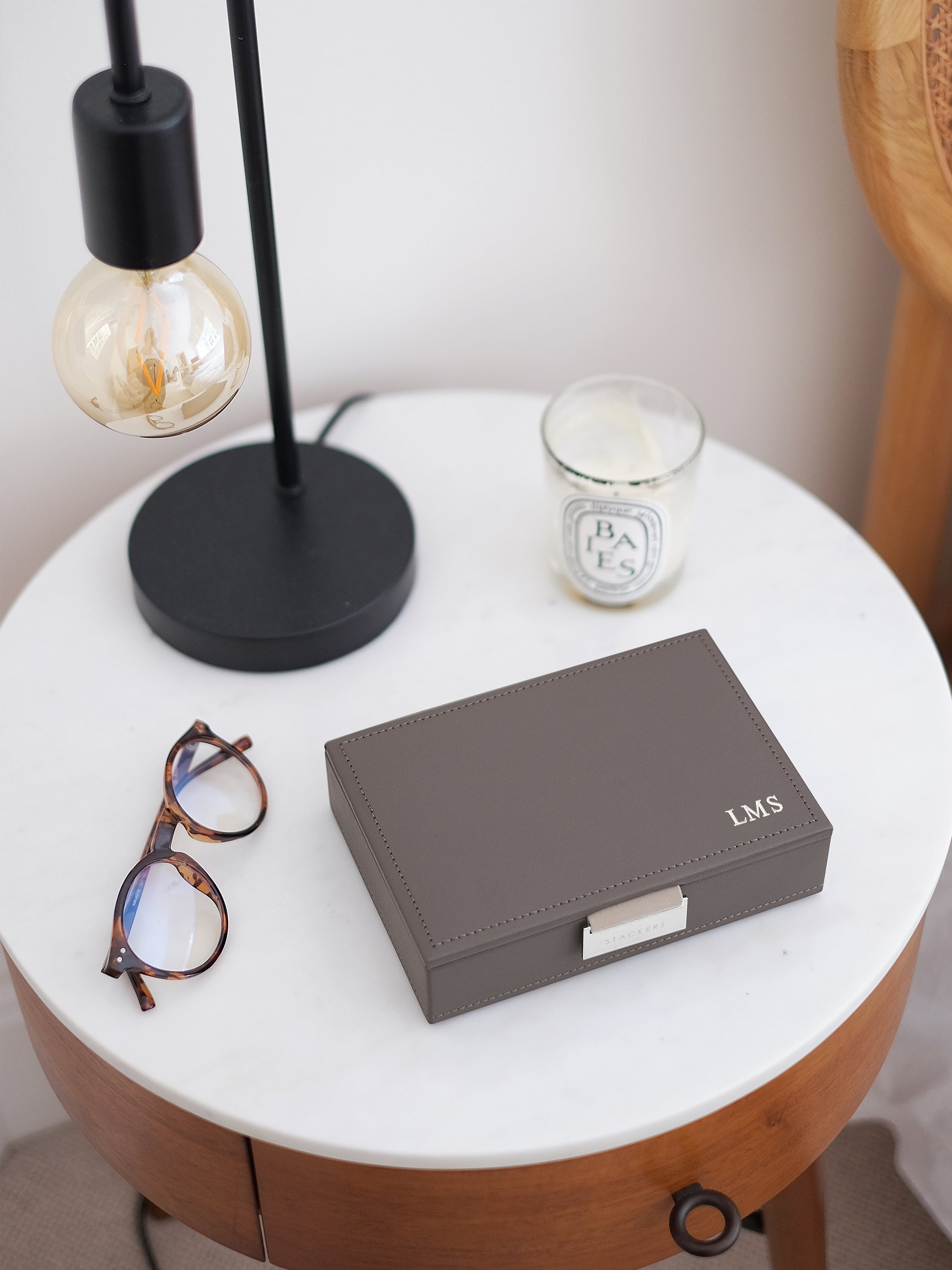 Stackers Couvercle pour Mini Boîte à Bijoux Marron Doux