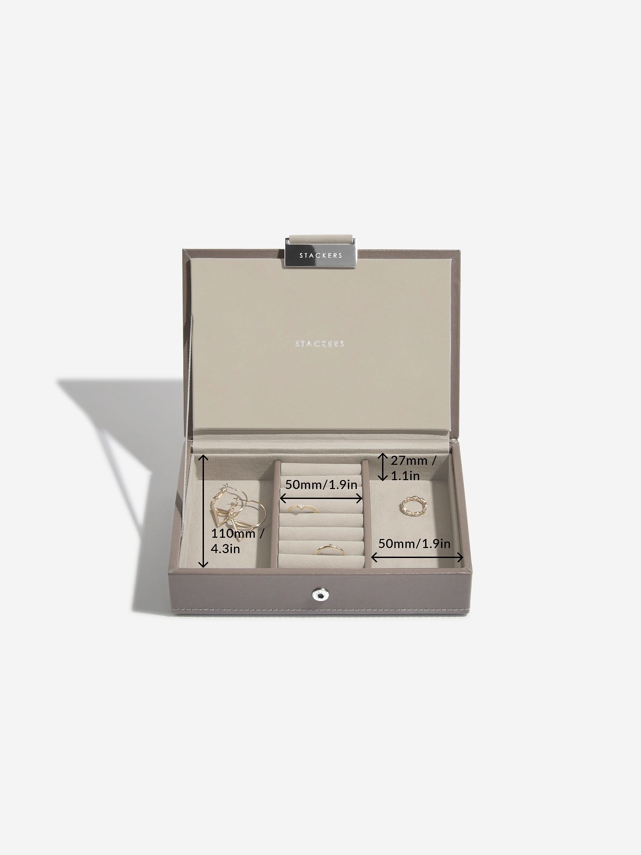 Stackers Deksel voor Mini Juwelendoos Zachtbruin - Mystackers