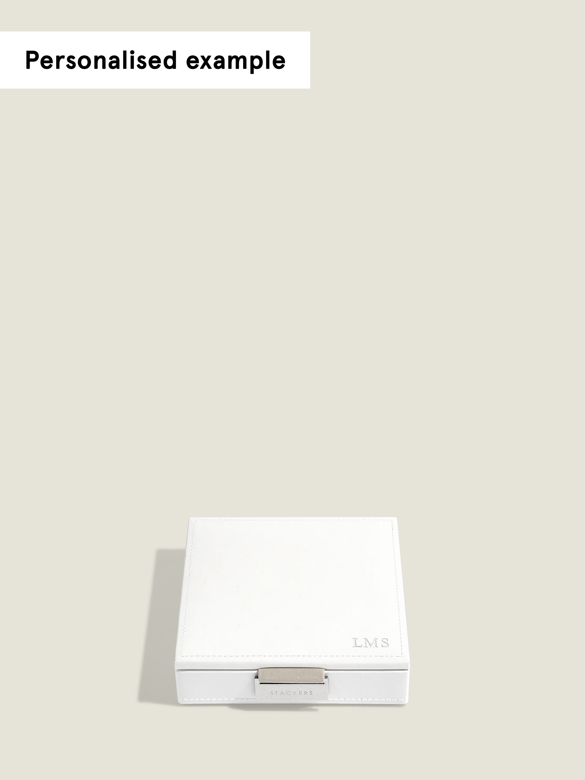 Stackers Bedelsieradendeksel Wit