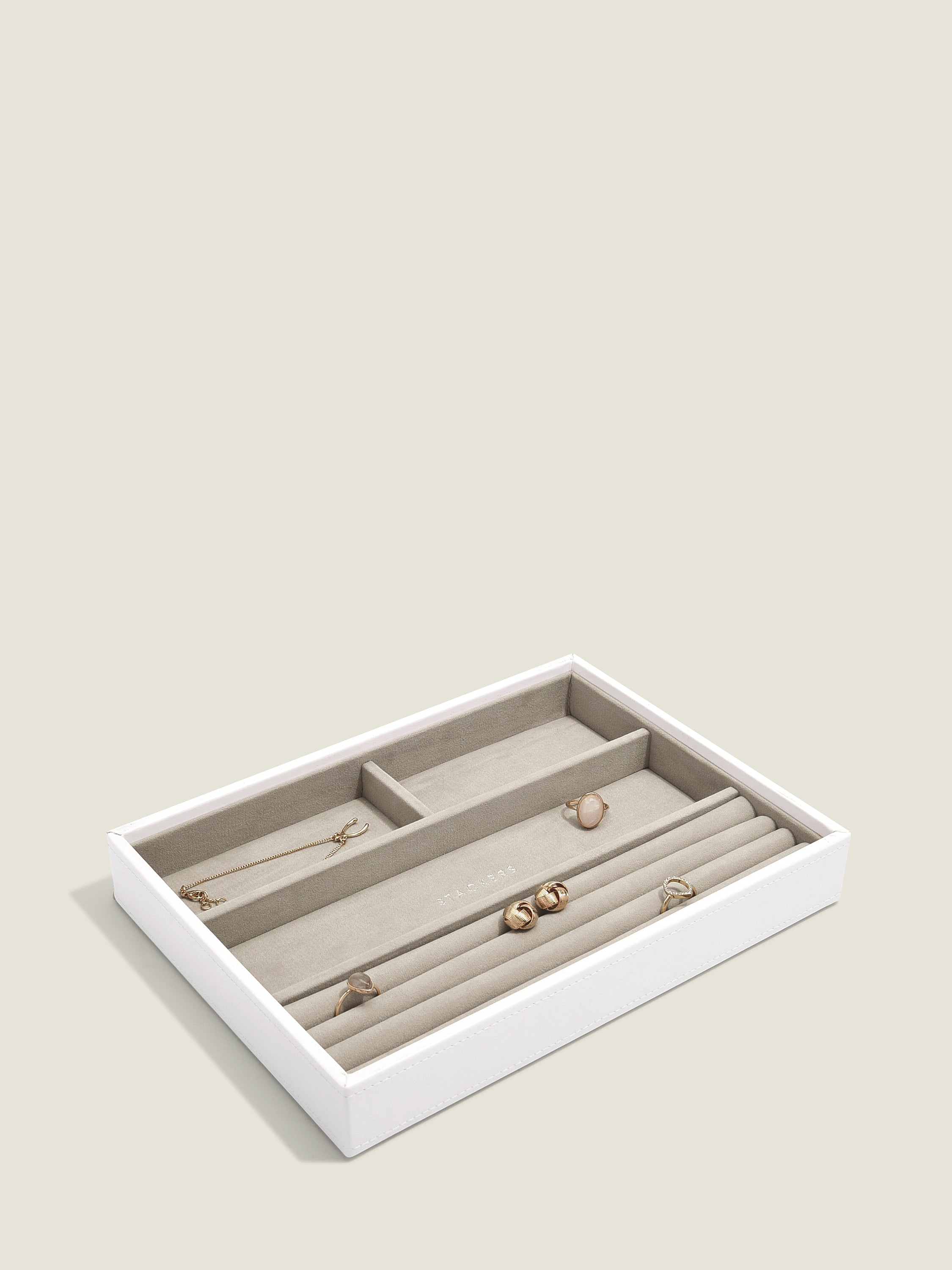 Stackers Ring & Bracelet Layer for Classic Jewellery Box White