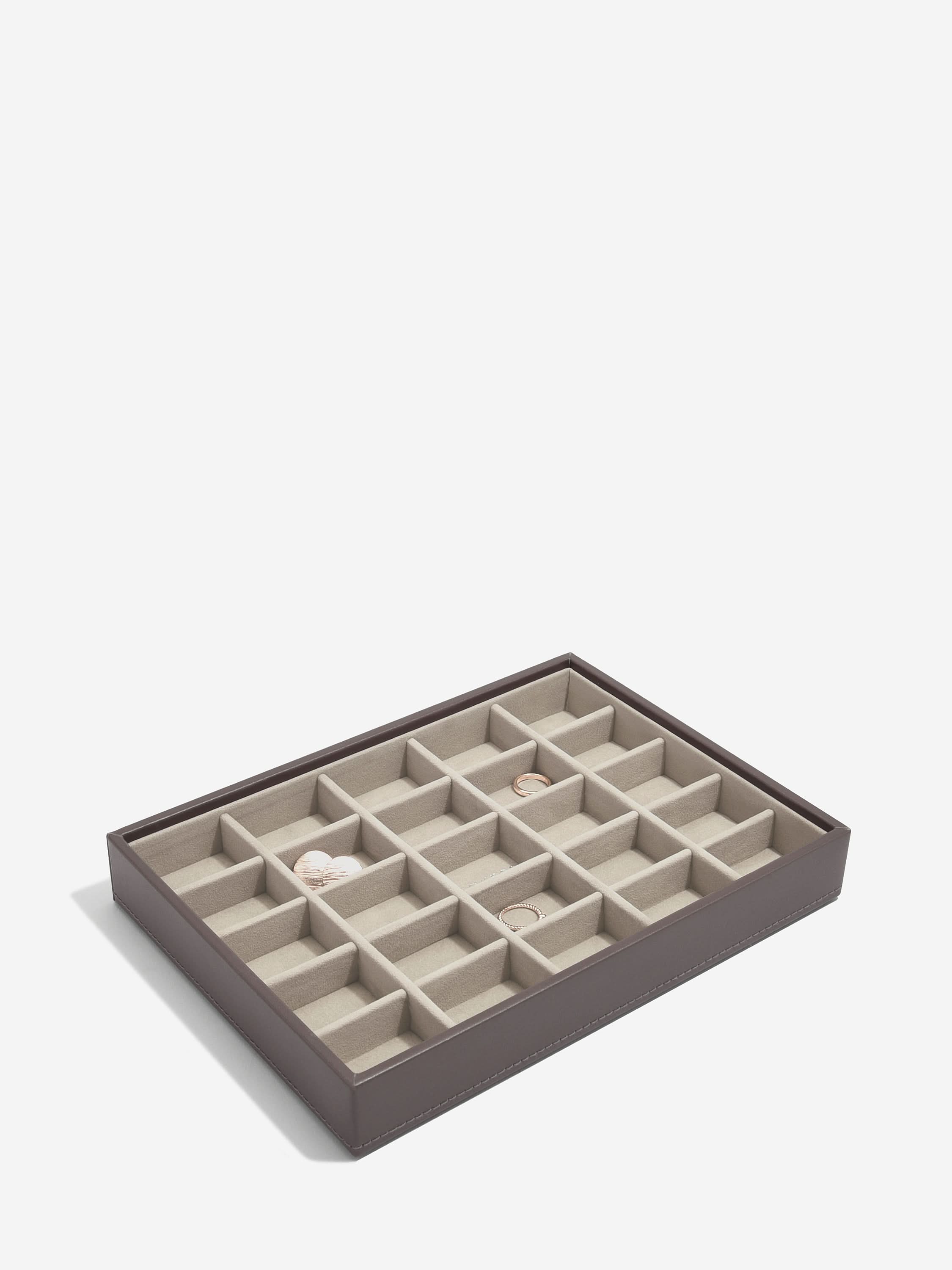 Stackers kleine Sieradenlaag voor Klassieke Juwelendoos Zachtbruin - Mystackers