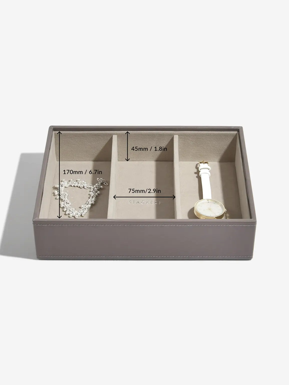 Stackers Watch & Accessory Layer for Classic Jewellery Box Mink