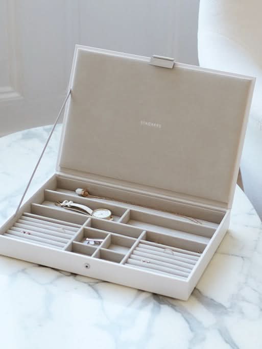 Stackers Deksel voor XL Juwelendoos Wit - Mystackers