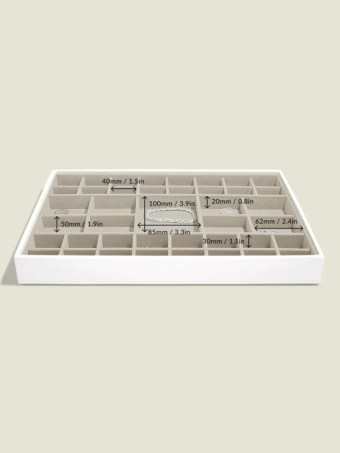 Stackers XL Sieradenlaag Wit - Mystackers