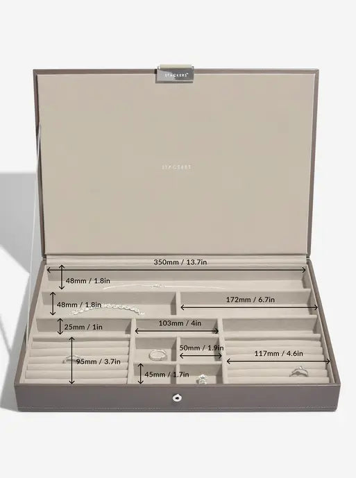 Stackers XL Juwelendoos set van 3 Zachtbruin - Mystackers