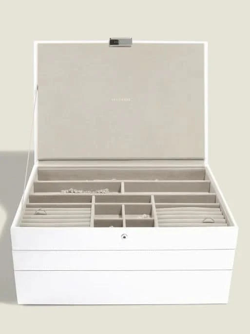 Stackers XL Juwelendoos set van 3 Wit - Mystackers