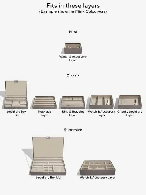 Stackers Charm Bar Zachtbruin & Wit - Mystackers