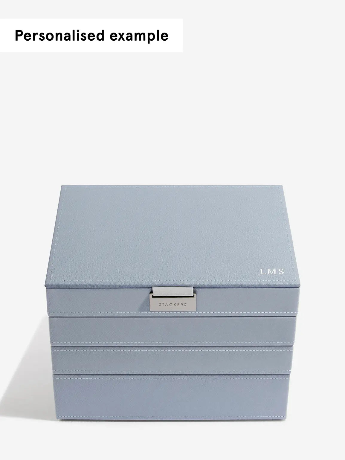 Stackers Klassieke Juwelendoos Set van 4 Blauw