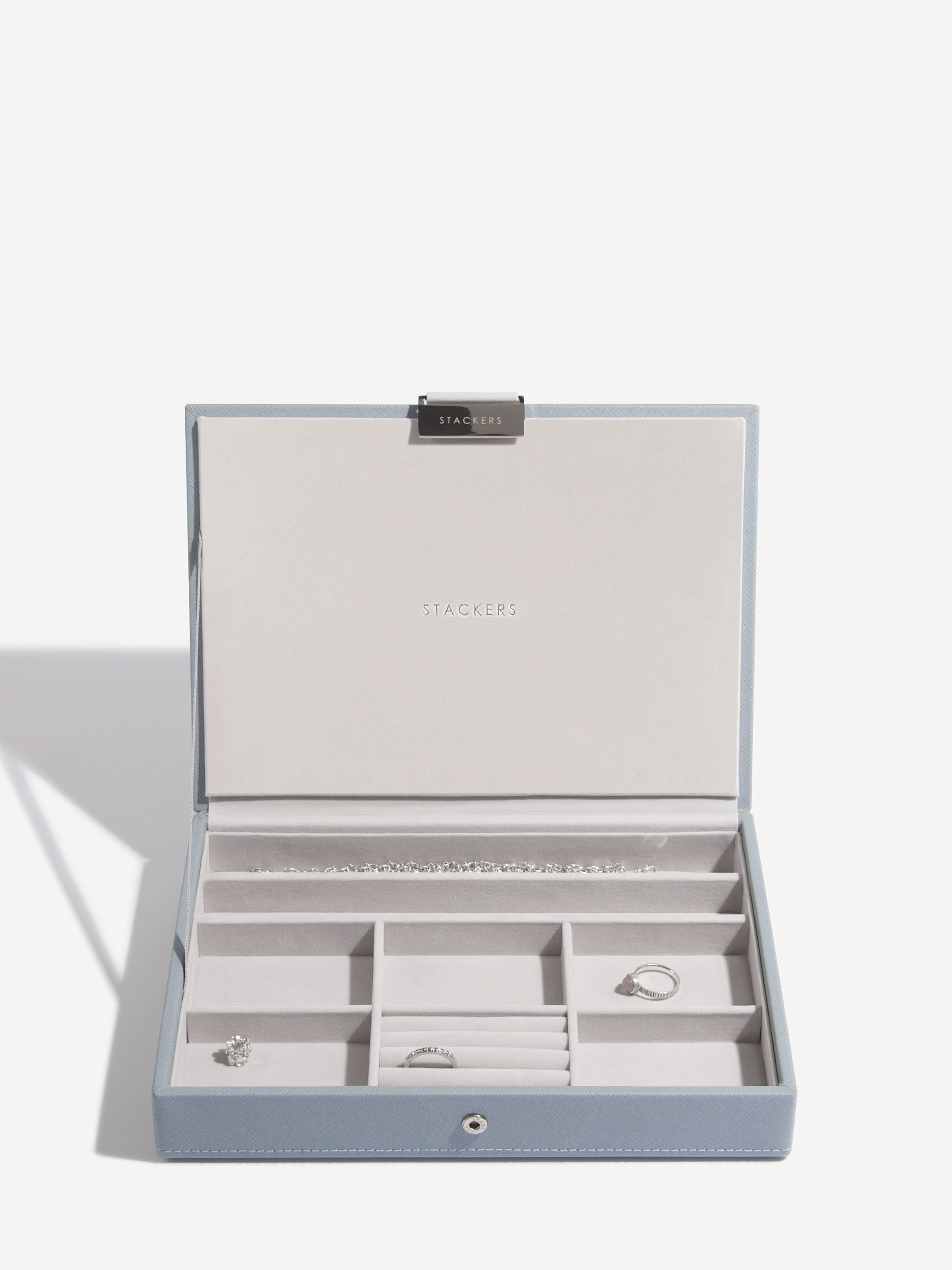 Stackers Klassieke Juwelendoos Set van 4 Blauw - Mystackers
