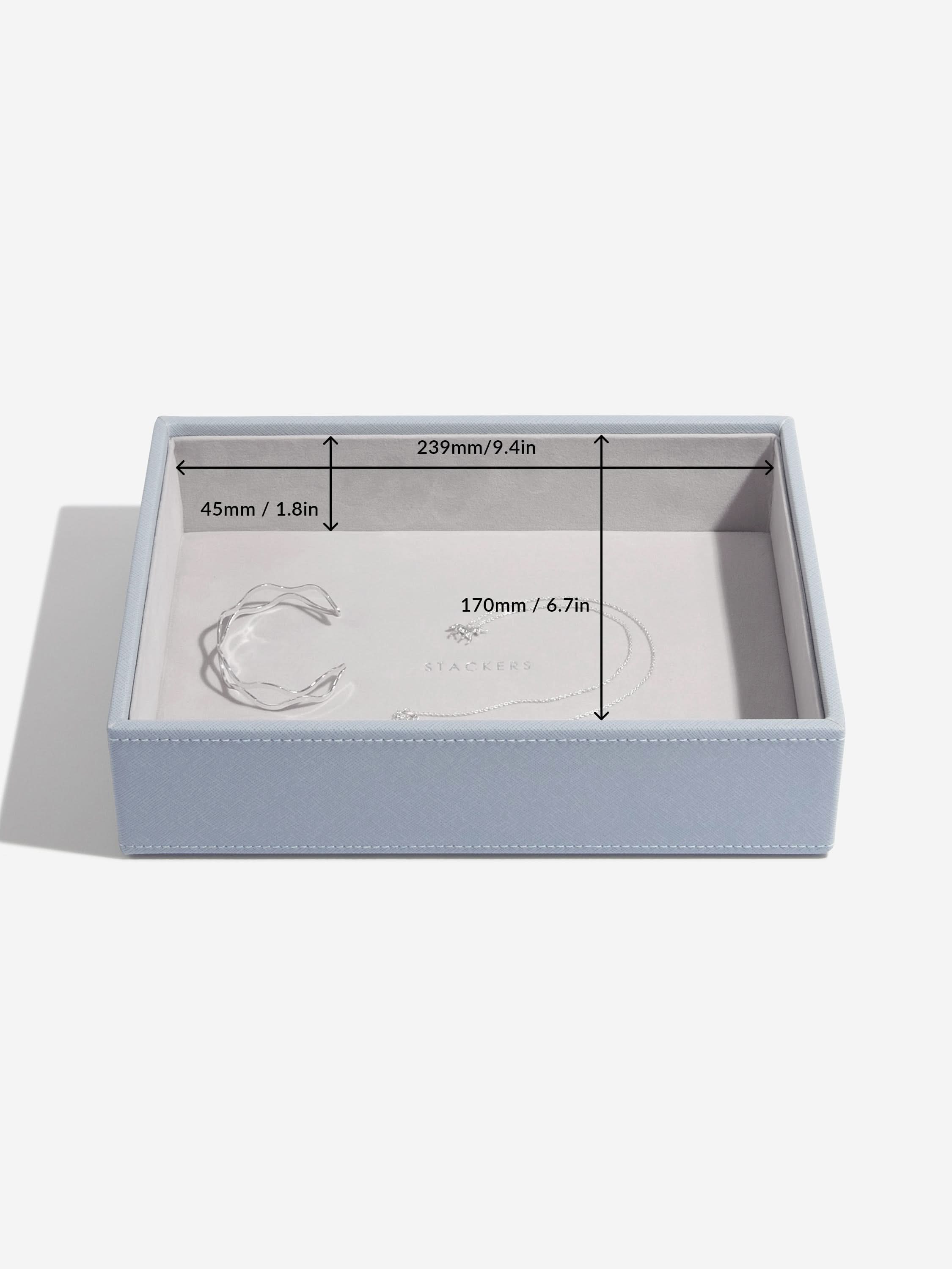Stackers Klassieke Juwelendoos Set van 5 Blauw - Mystackers