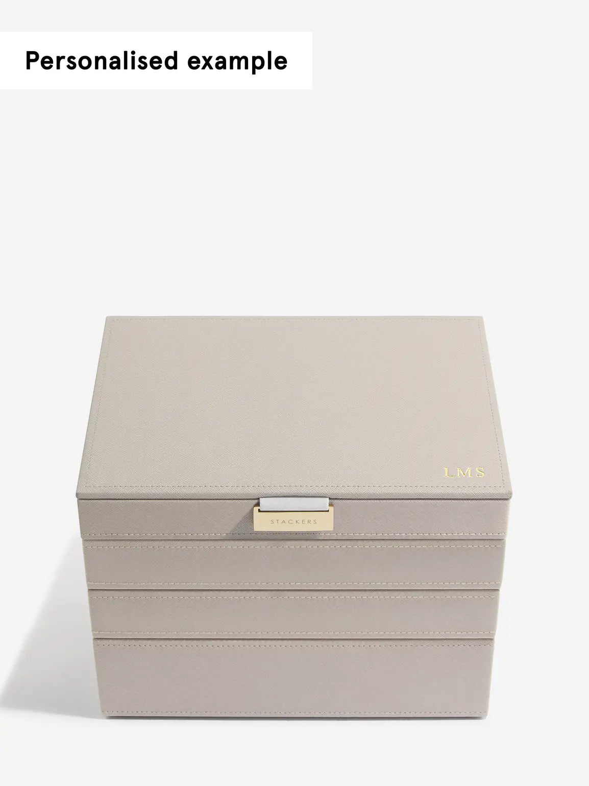 Stackers Klassieke Juwelendoos Set van 4 Taupe - Mystackers