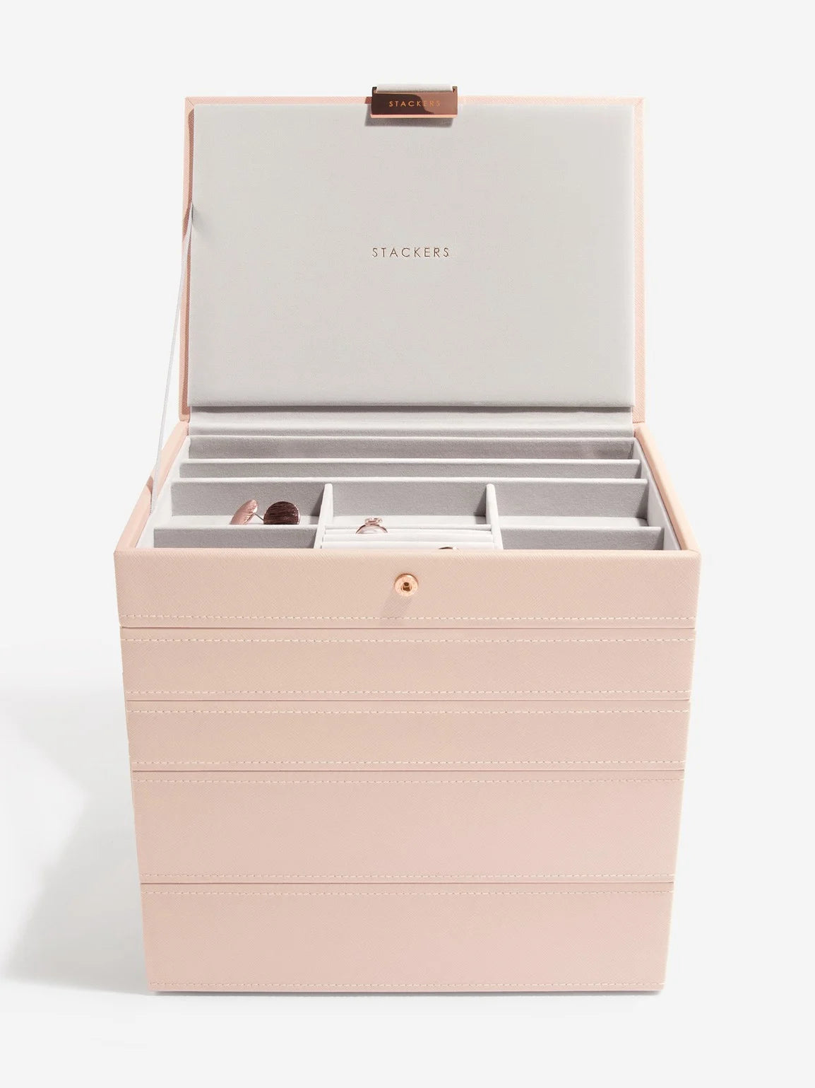Stackers Klassieke Juwelendoos Set van 5 Roze