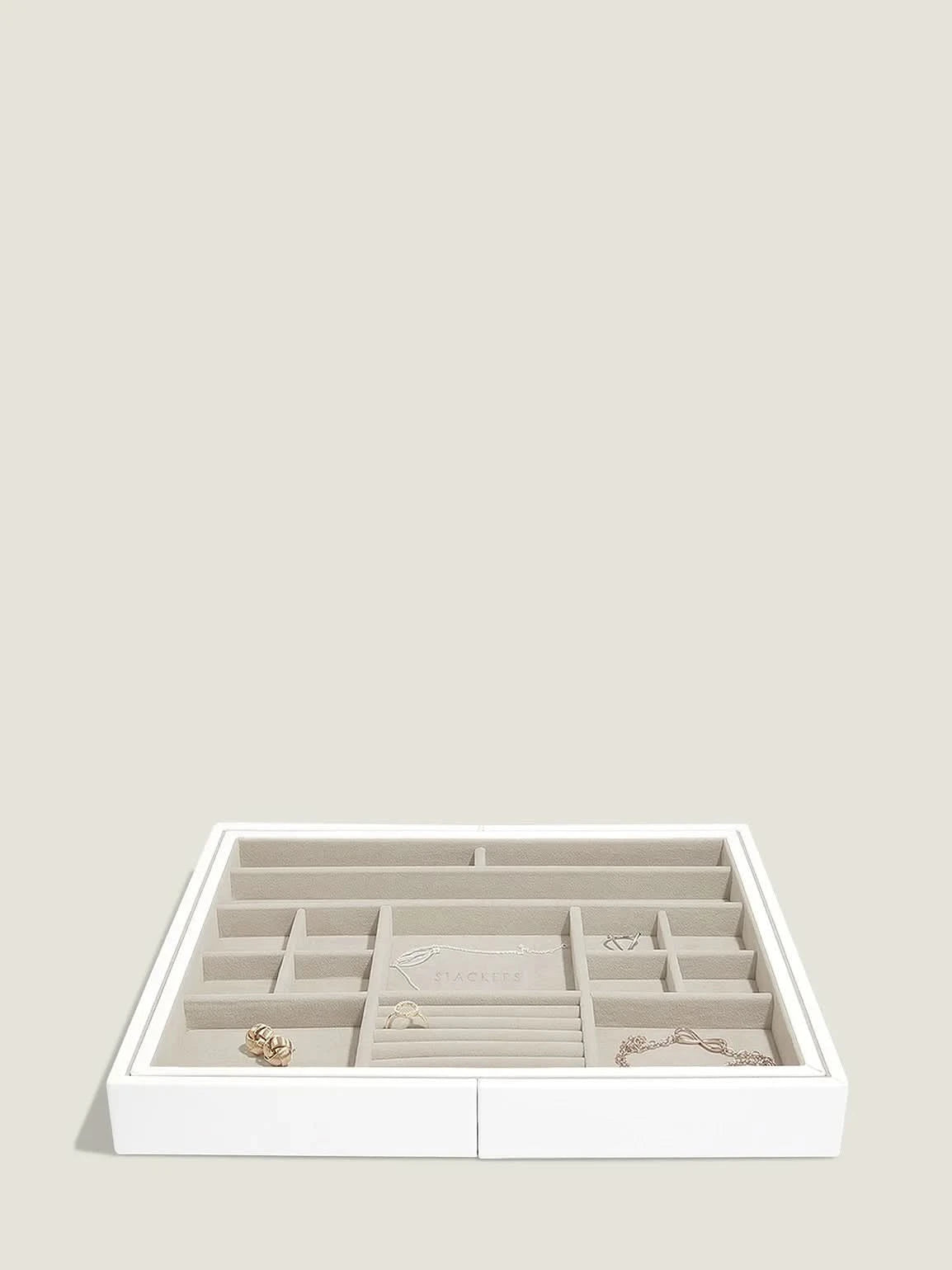 Stackers Medium Sieradenslider Wit - Mystackers