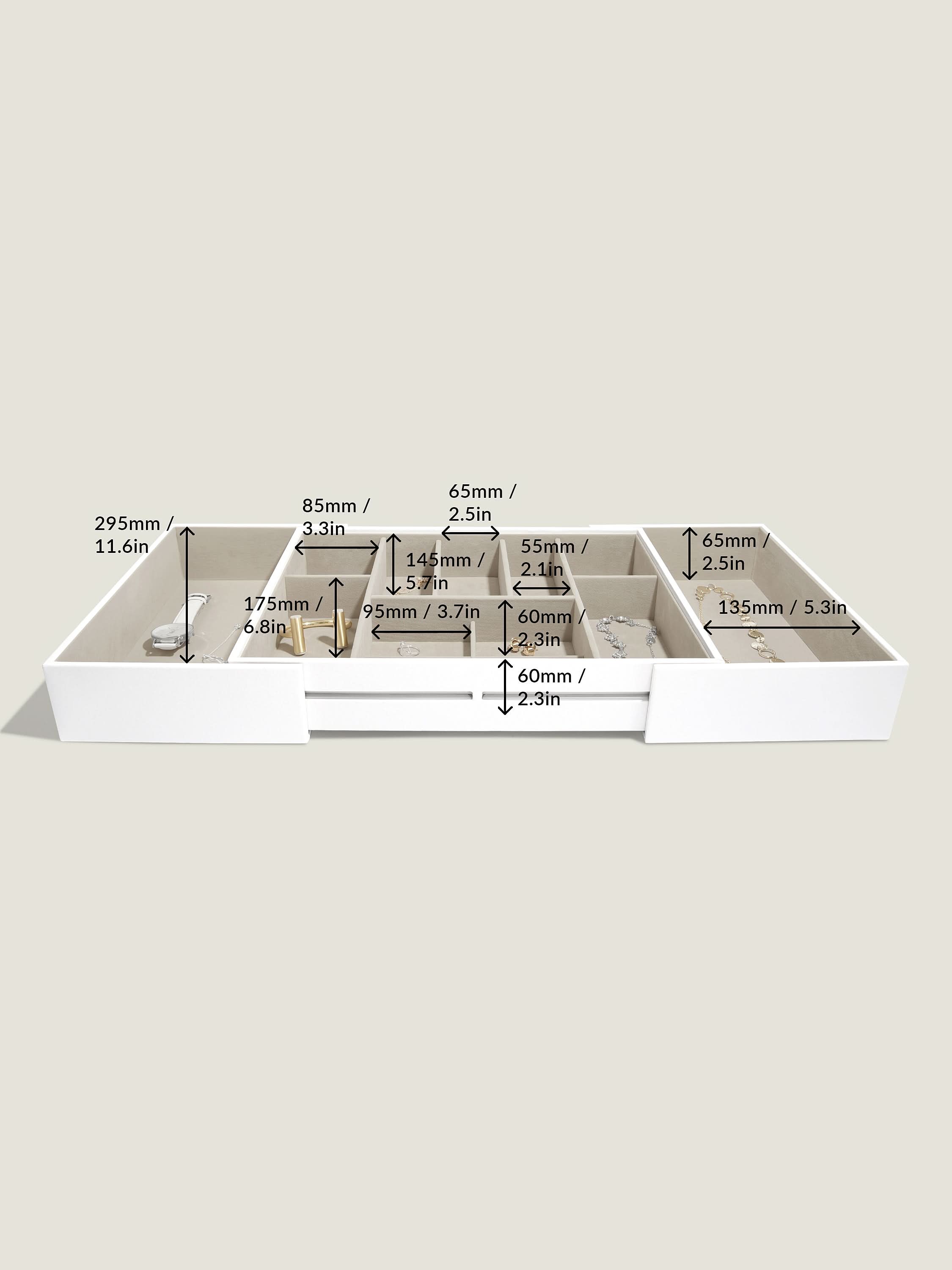 Stackers XL Sieradenslider Wit - Mystackers