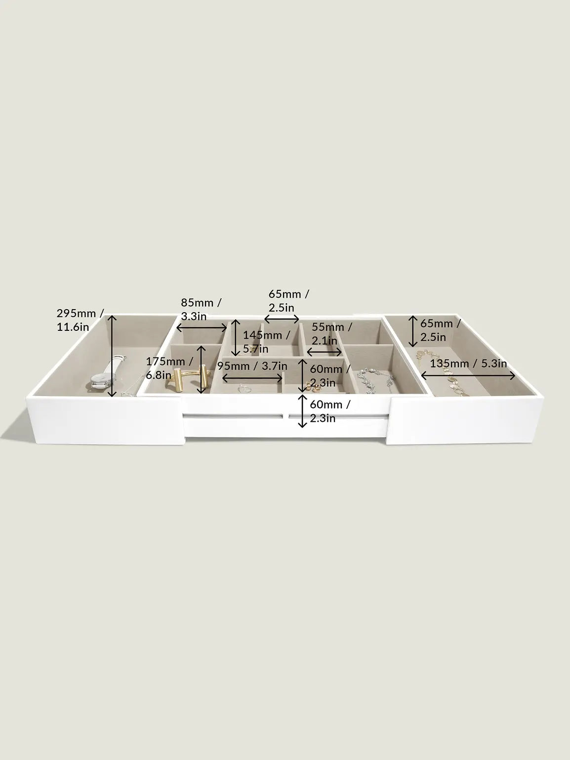 Stackers XL Sieradenslider Wit - Mystackers
