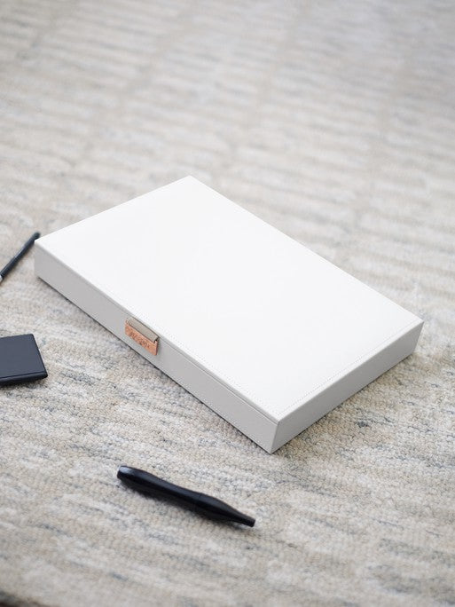 Stackers Deksel voor XL Juwelendoos Wit & Roze - Mystackers