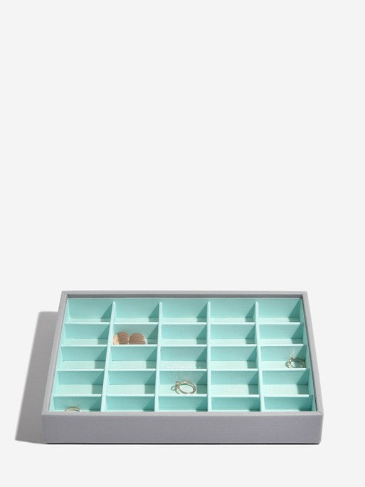 Stackers Classic Jewellery Box Set of 3 Grey & Mint