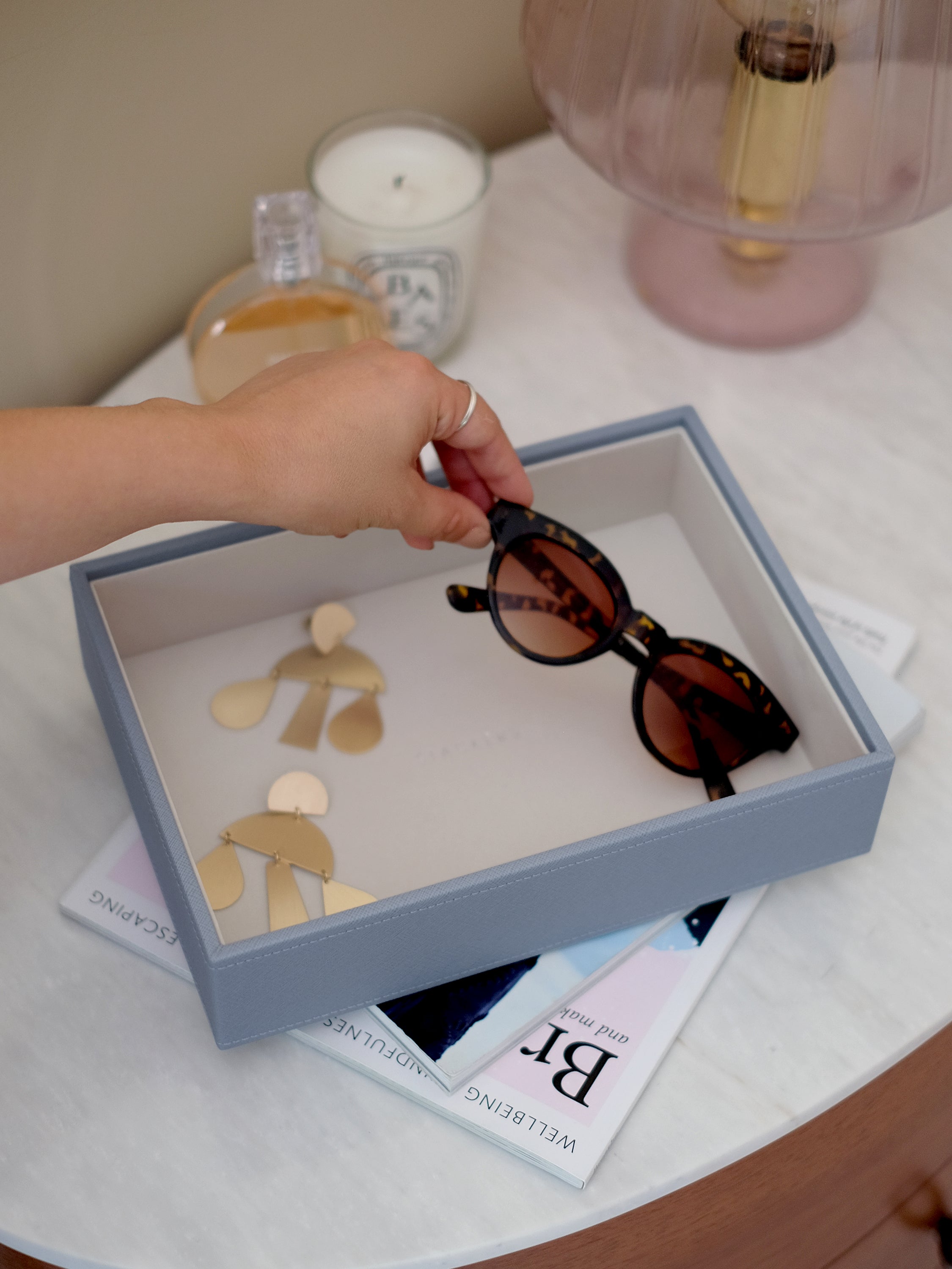 Stackers Deep Jewellery Layer for Classic Jewellery Box Blue