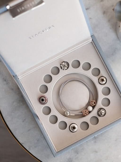 Stackers Bedelsieradendeksel Blauw - Mystackers