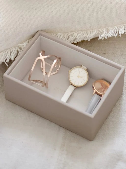 Stackers Mini Horloge & Accessoirelaag Taupe - Mystackers
