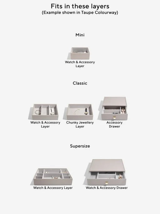 Stackers Horloge Pad Grijs - Mystackers