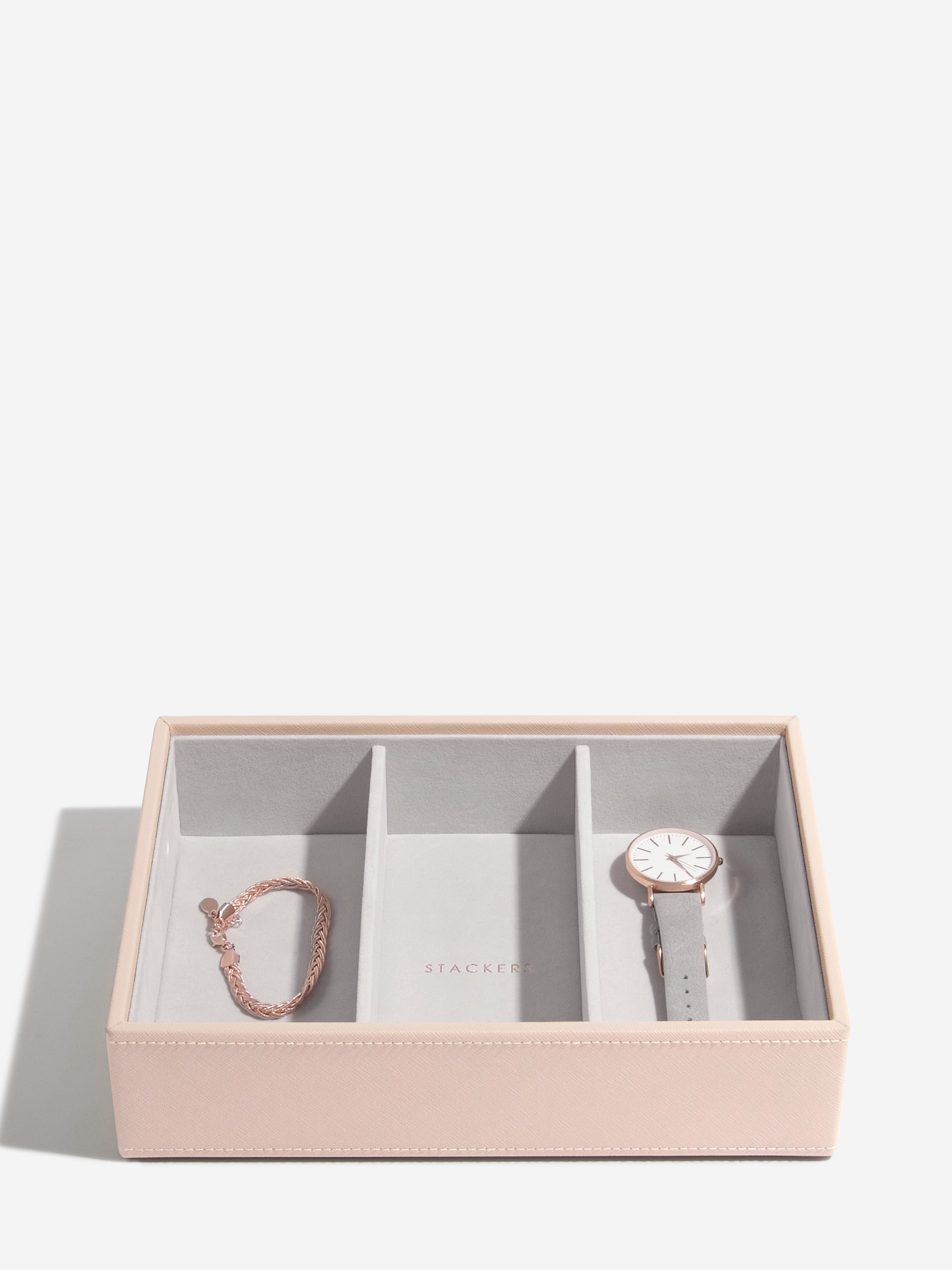 Stackers Classic Boîte à Bijoux Lot de 3 Rose