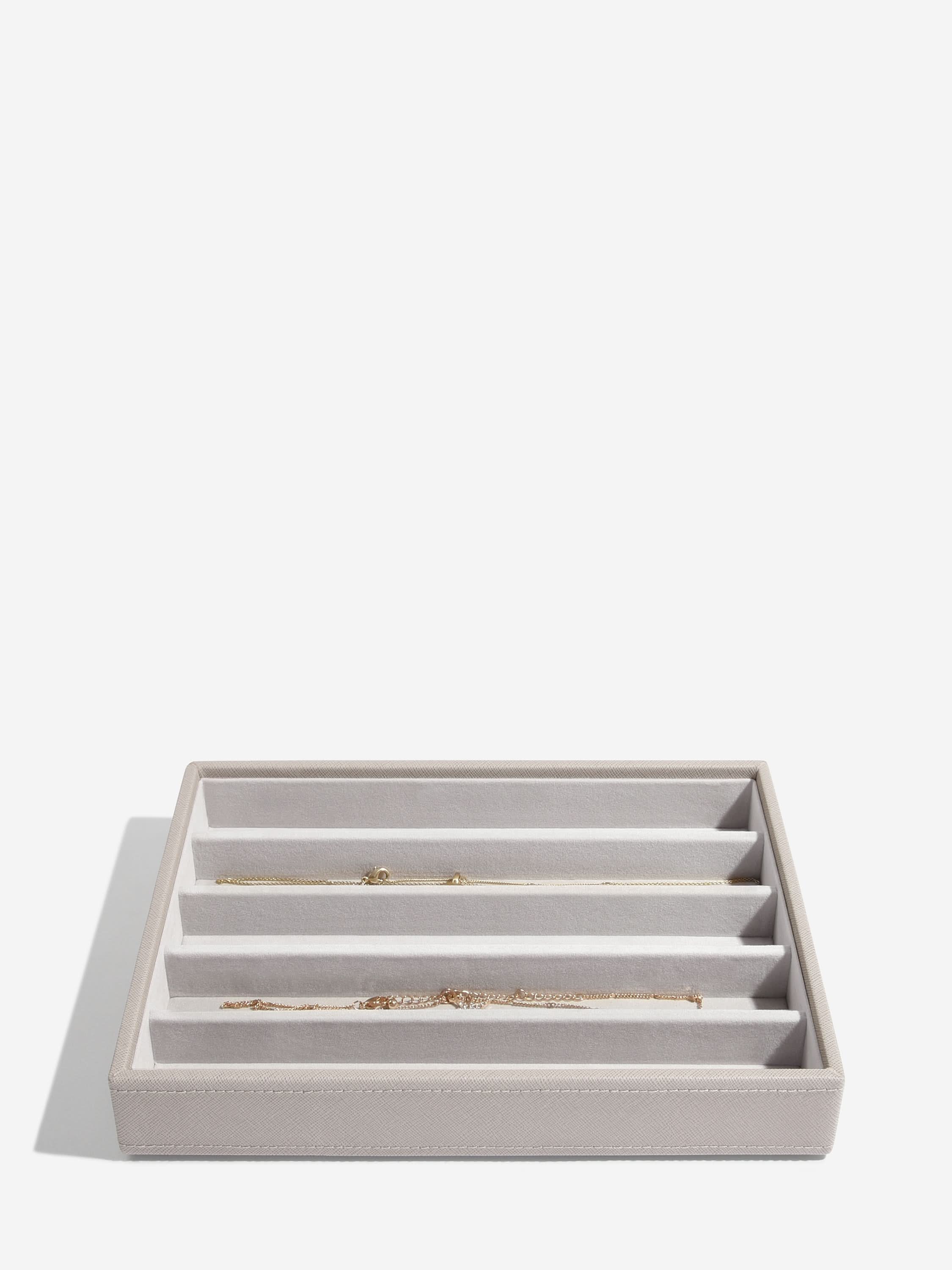 Stackers Halskettingenlaag voor Klassieke Juwelendoos Taupe - Mystackers