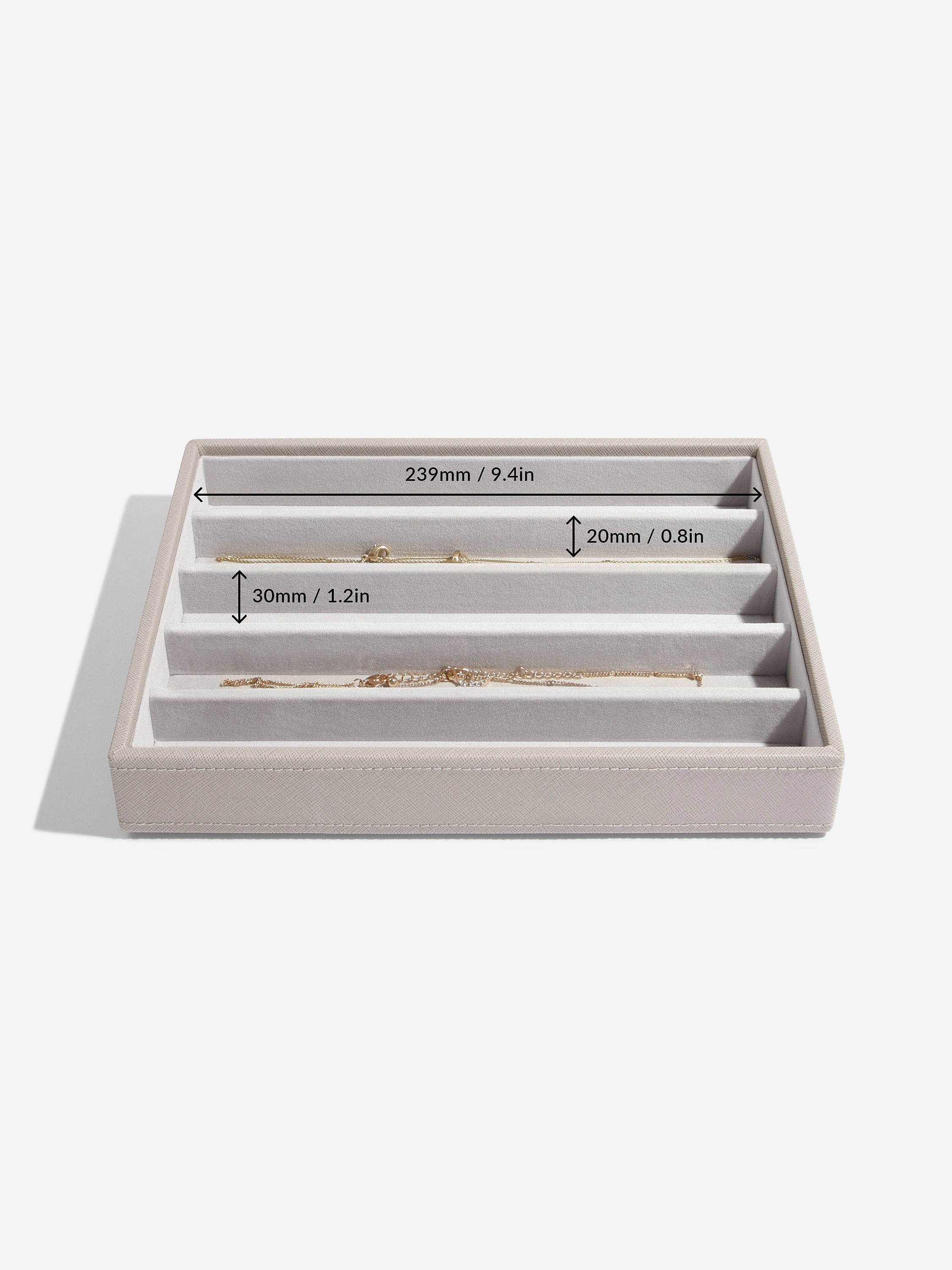 Stackers Necklace Layer for Classic Jewellery Box Taupe