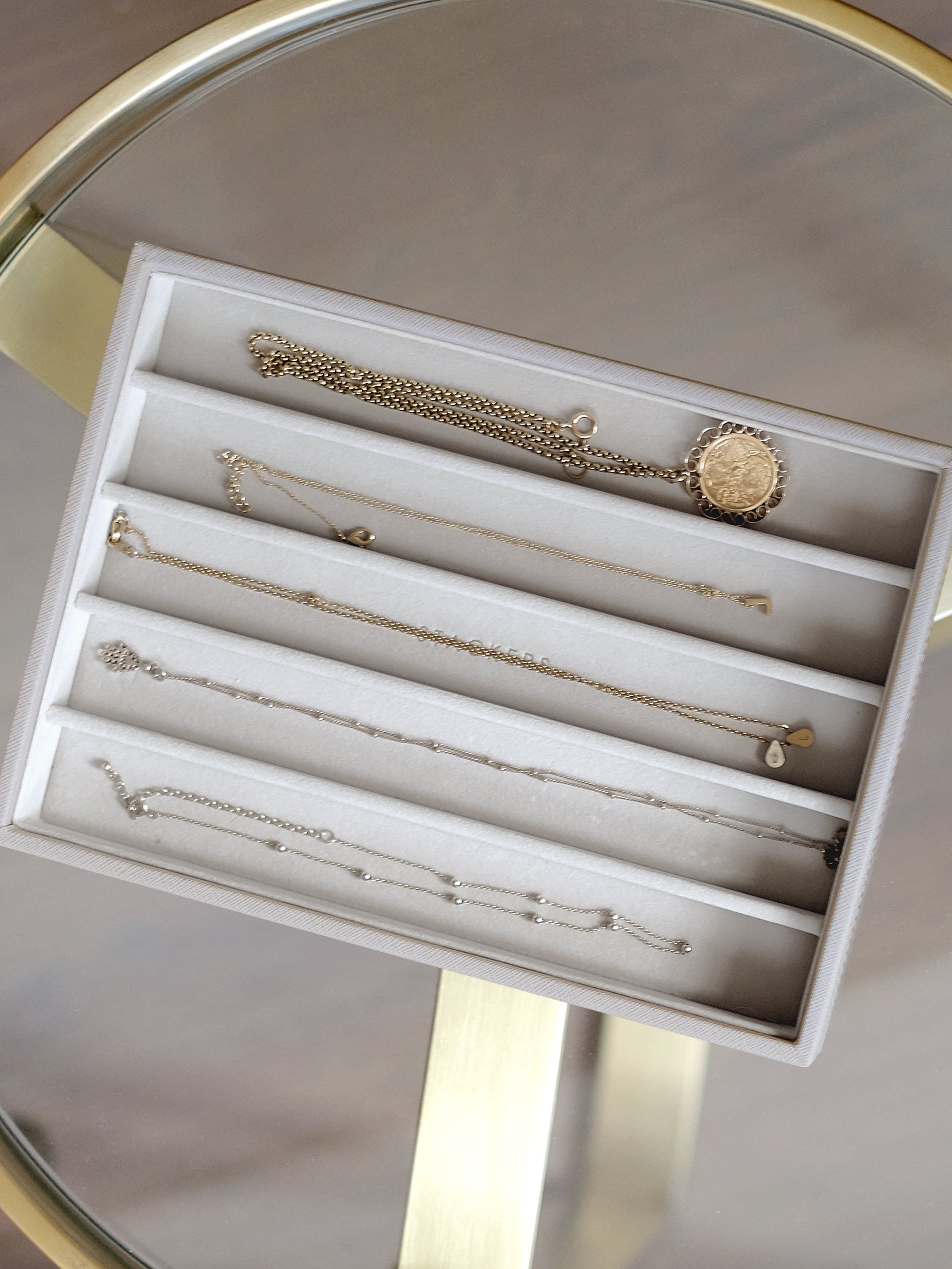 Stackers Necklace Layer for Classic Jewellery Box Taupe