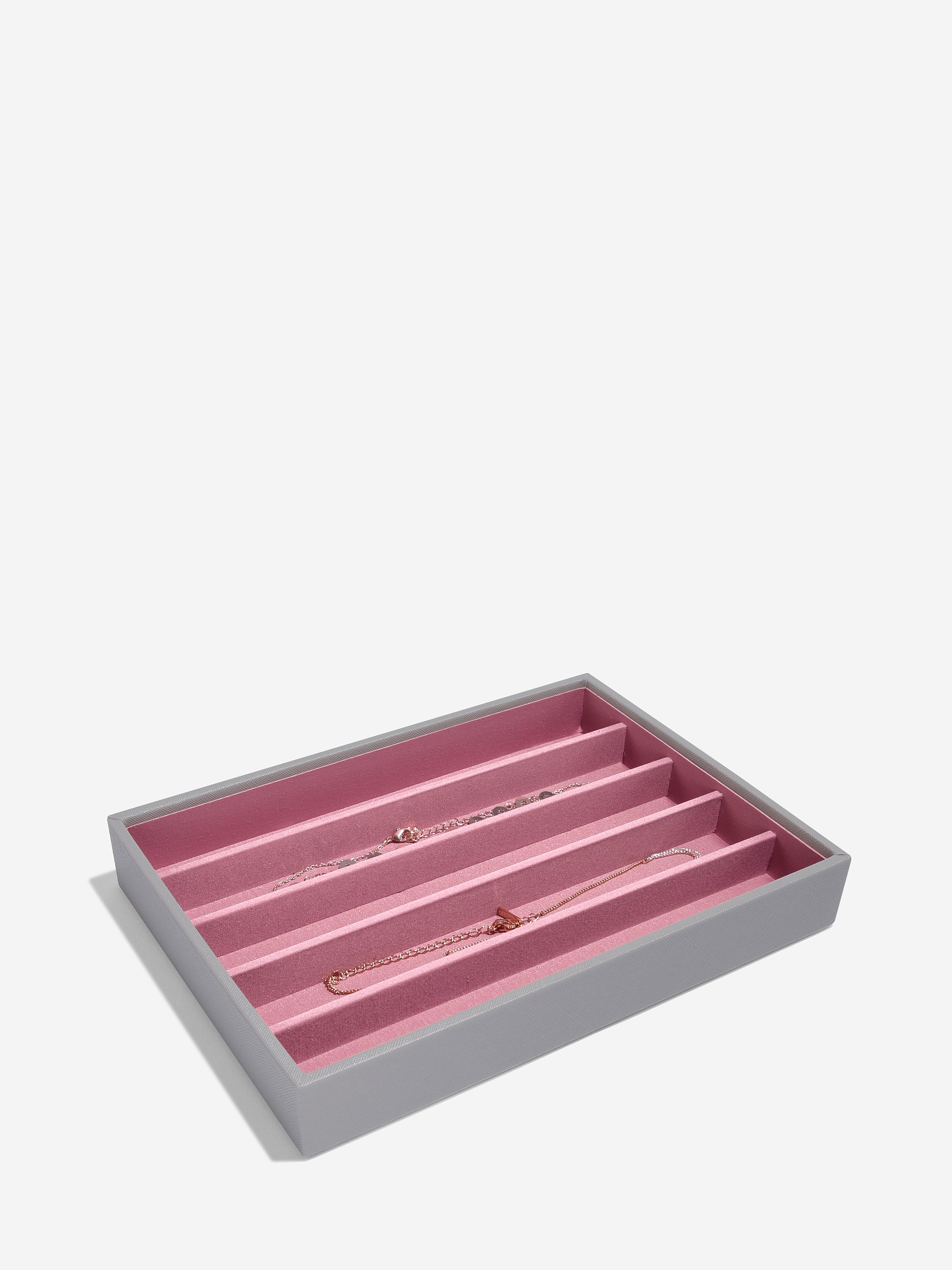 Stackers Necklace Layer for Classic Jewellery Box Grey & Pink