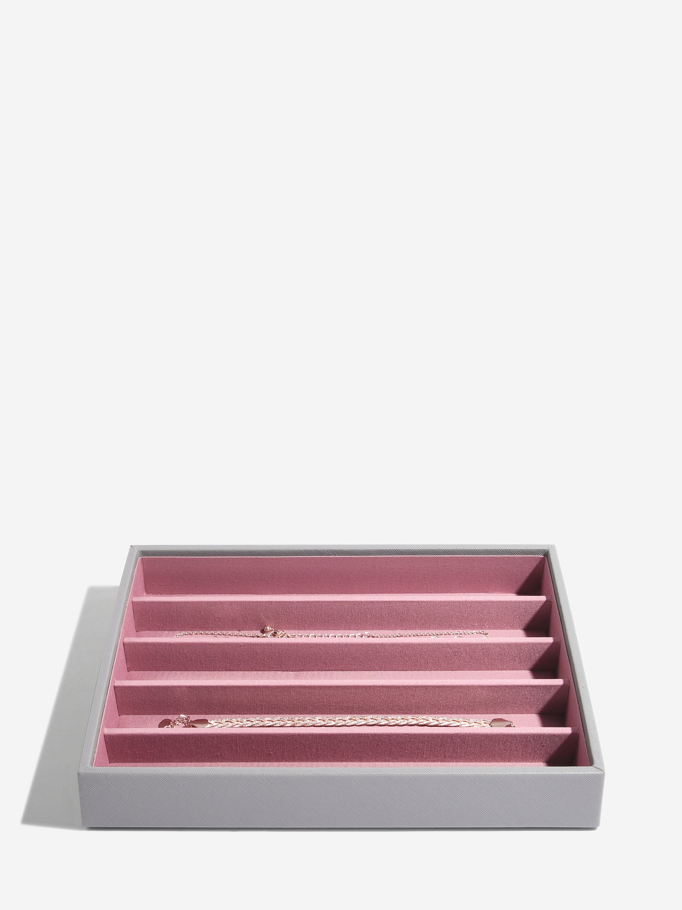 Stackers Necklace Layer for Classic Jewellery Box Grey & Pink