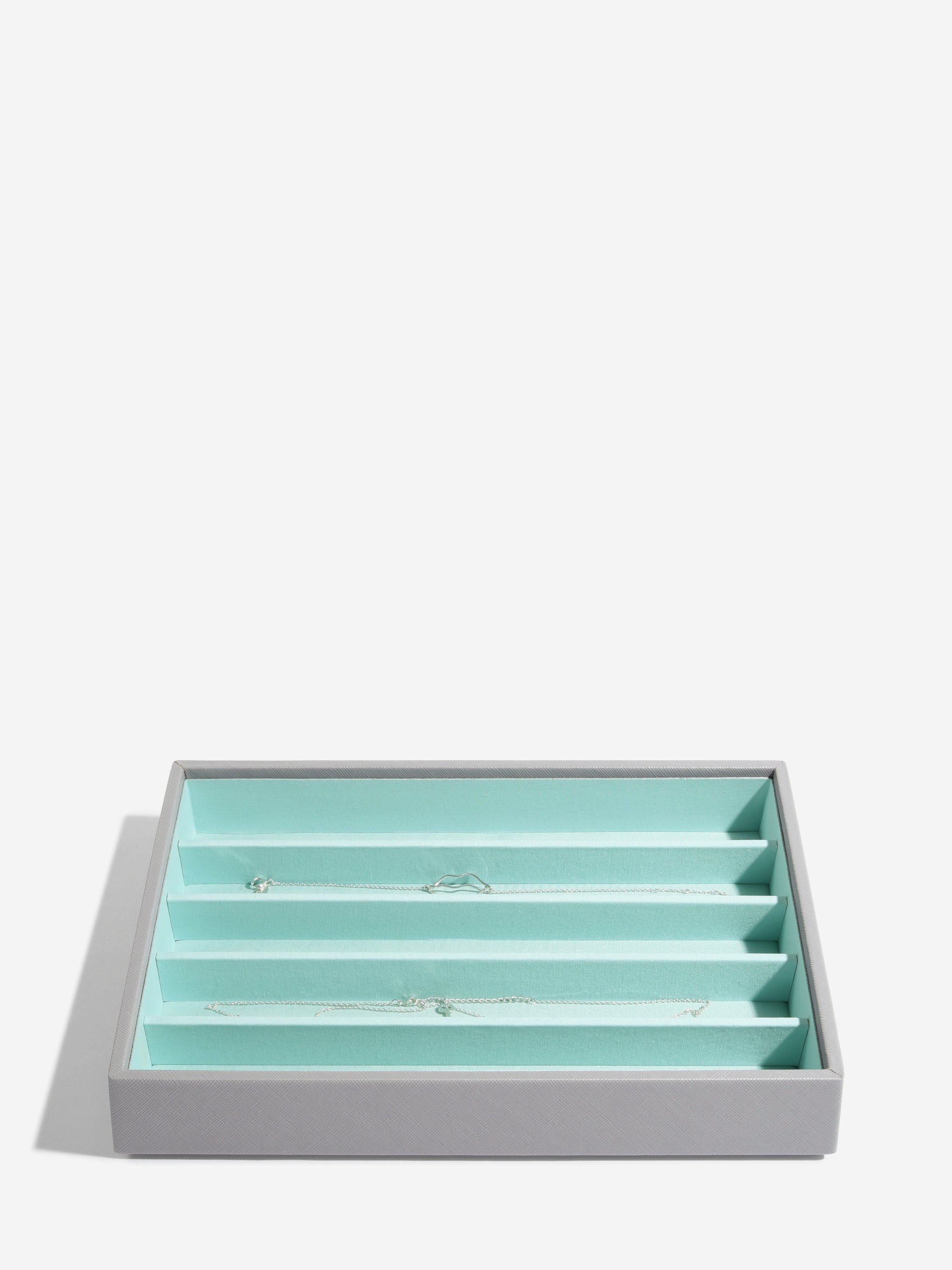 Stackers Necklace Layer for Classic Jewellery Box Grey & Mint
