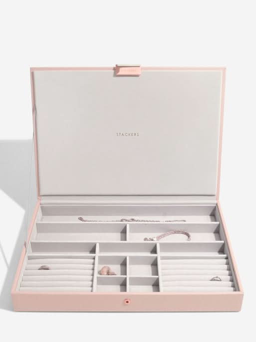 Stackers Deksel voor XL Juwelendoos Roze - Mystackers