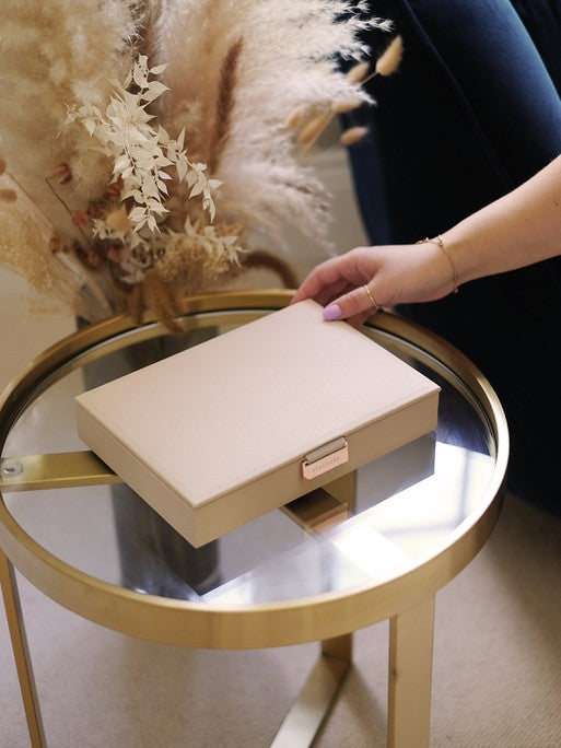 Couvercle à breloques Stackers pour boîte à bijoux classique rose
