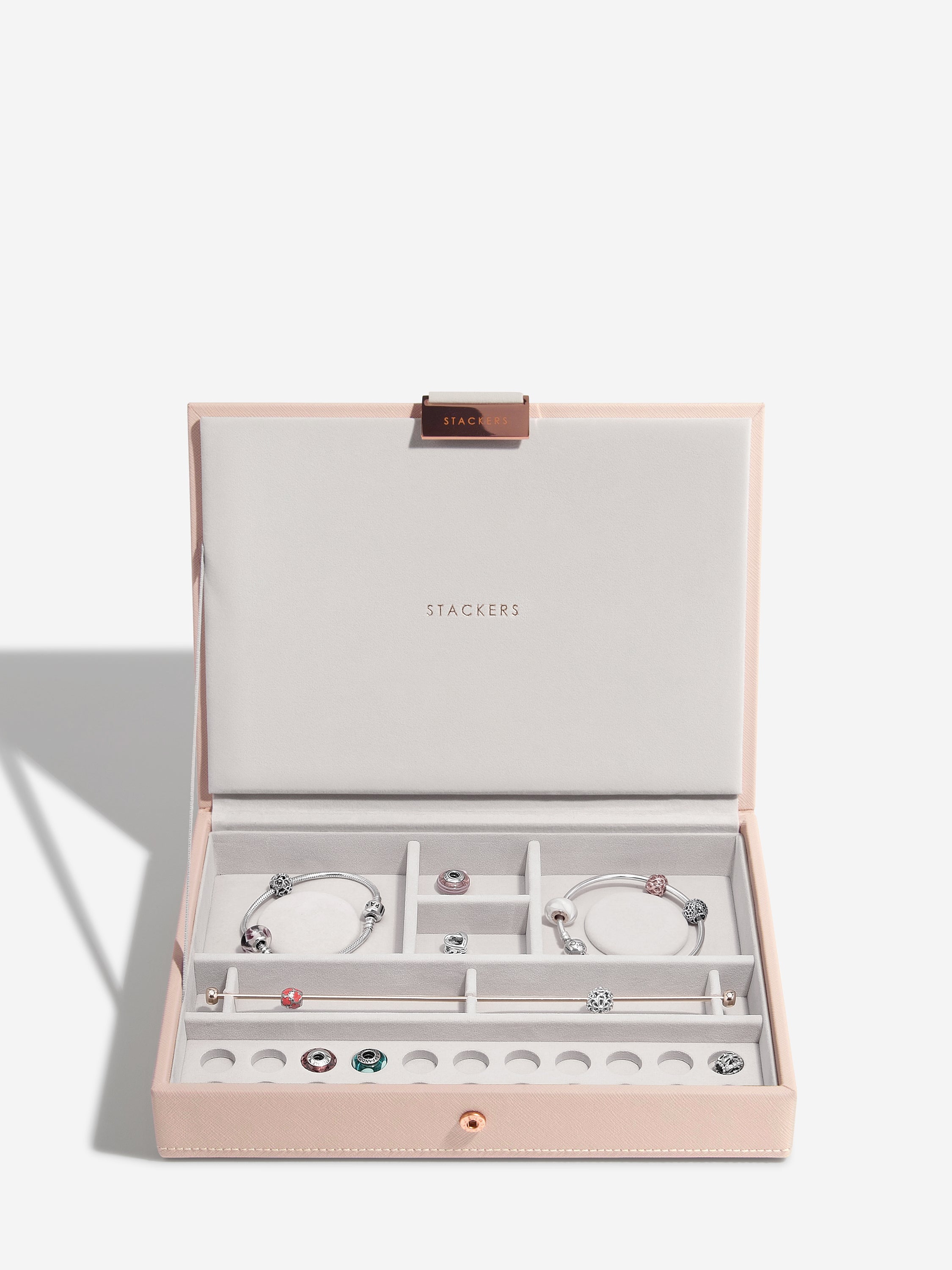 Stackers Charm Lid for Classic Jewellery Box Pink