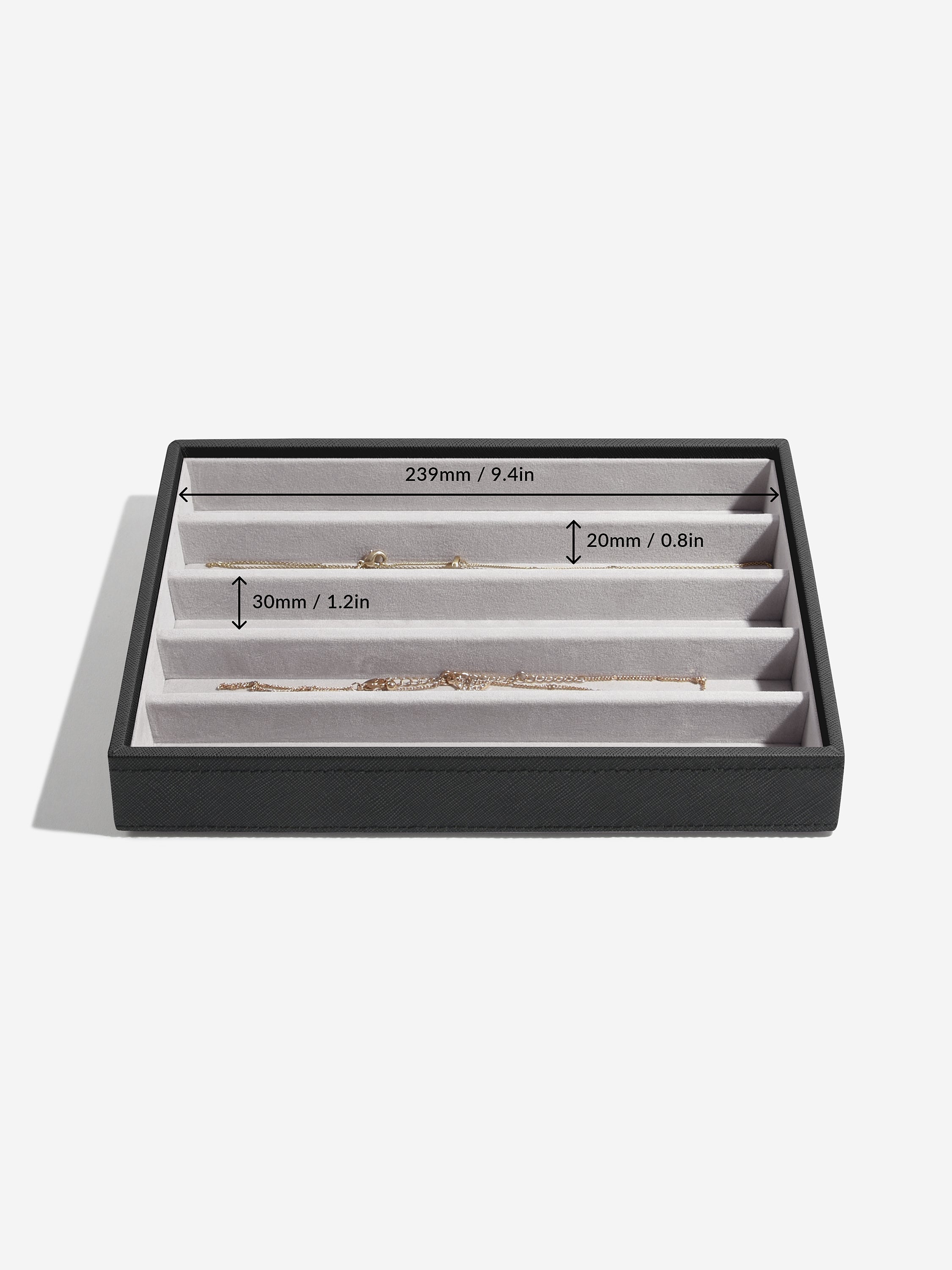 Stackers Necklace Layer for Classic Jewellery Box Black