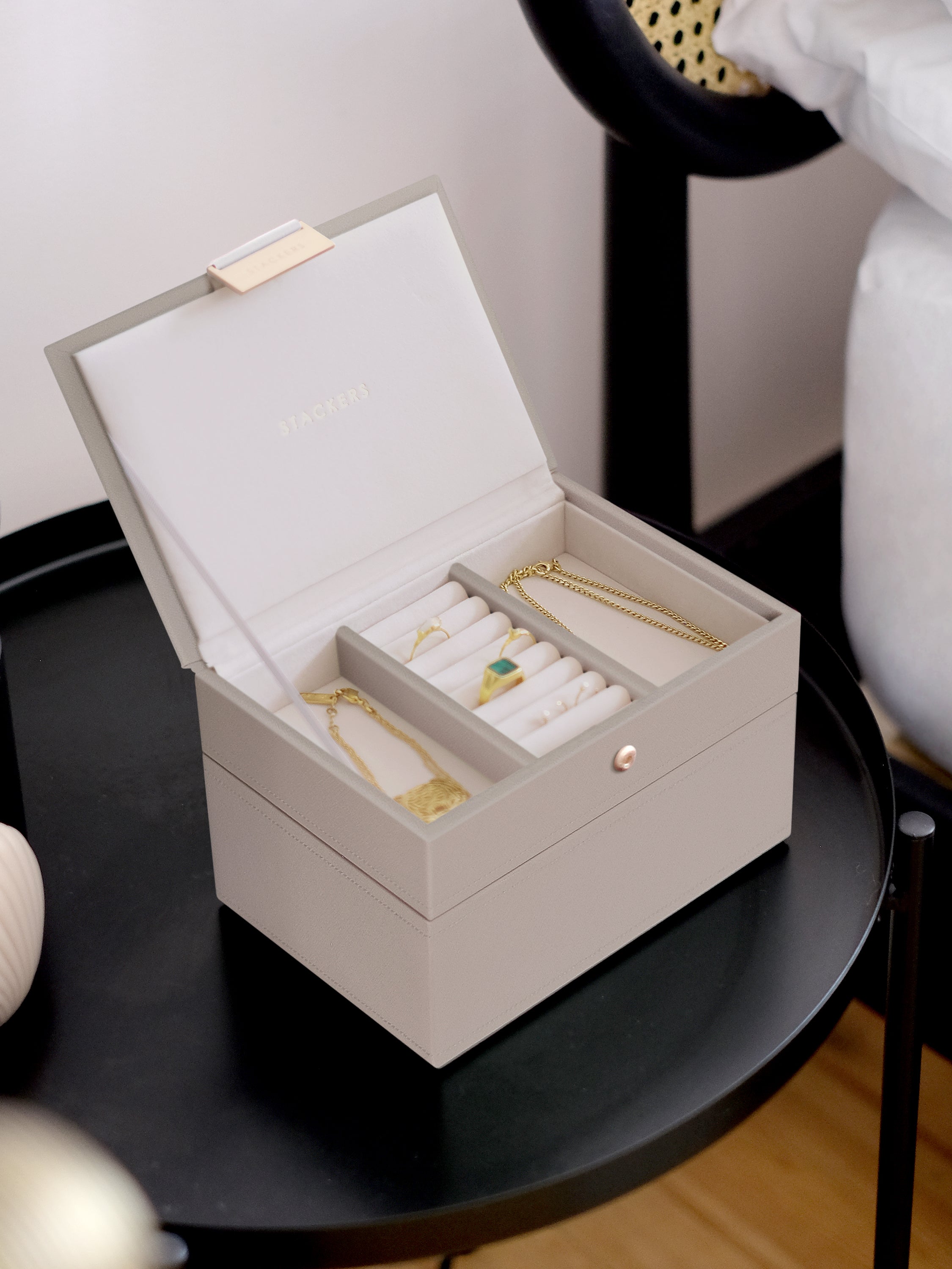 Stackers Mini Boîte à Bijoux Lot de 2 Taupe