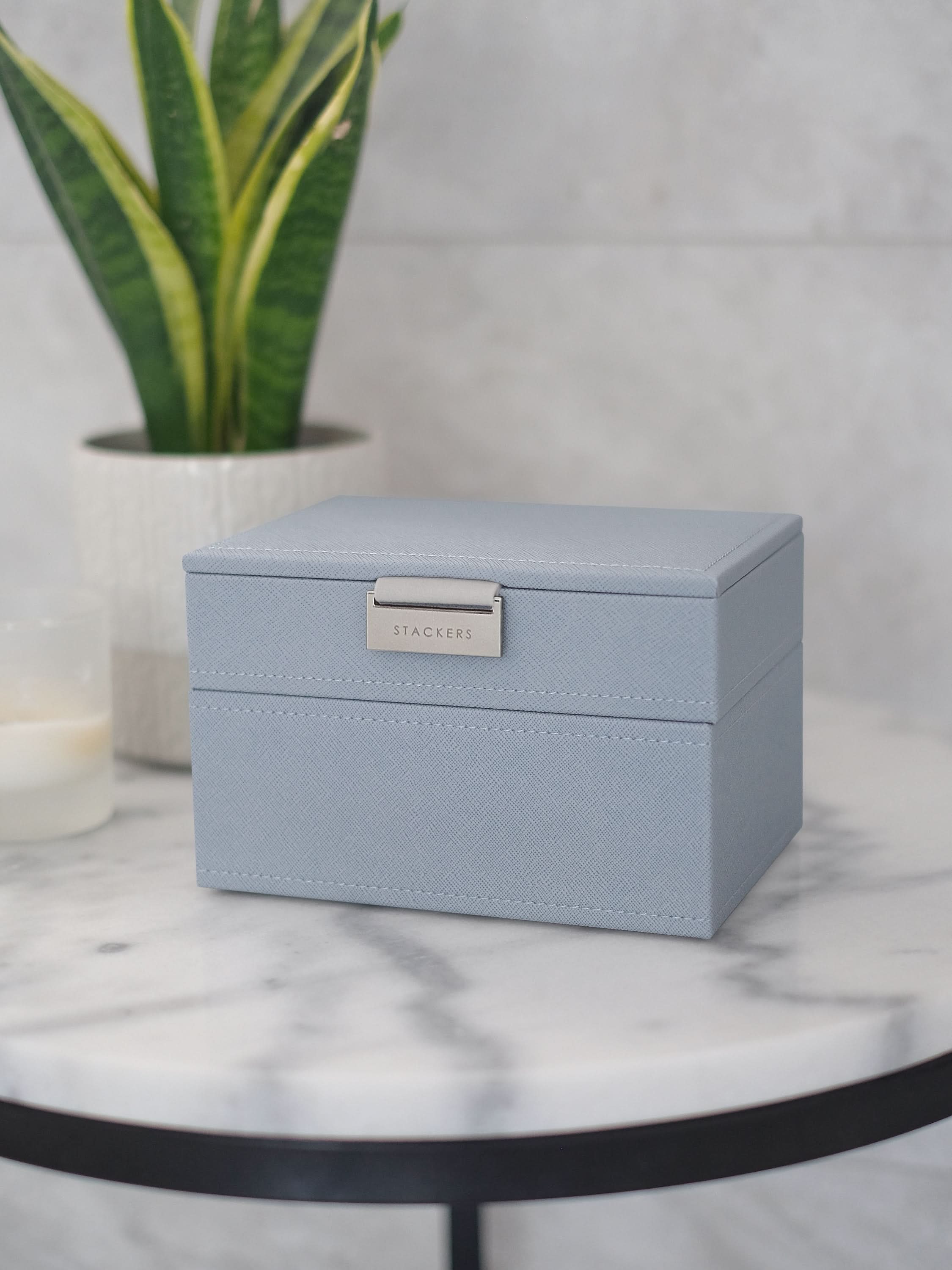 Stackers Mini Juwelendoos Set van 2 Blauw - Mystackers