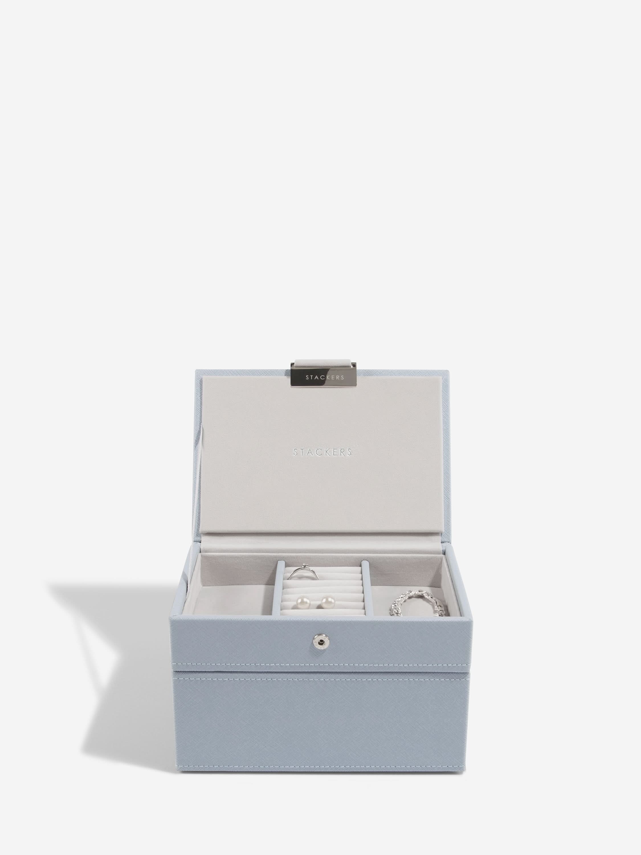 Stackers Mini Juwelendoos Set van 2 Blauw - Mystackers