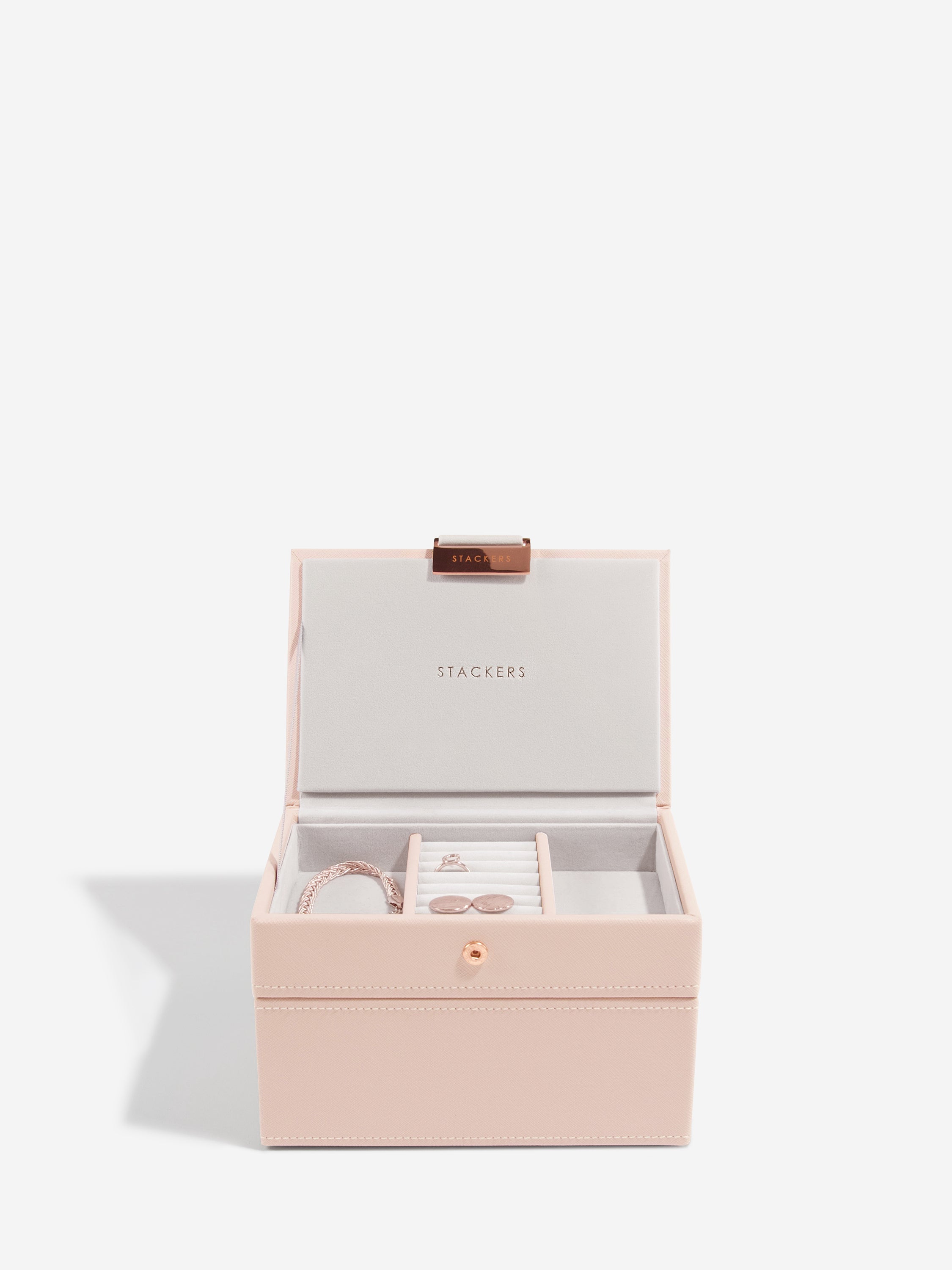 Stackers Mini Boîte à Bijoux Lot de 2 Rose