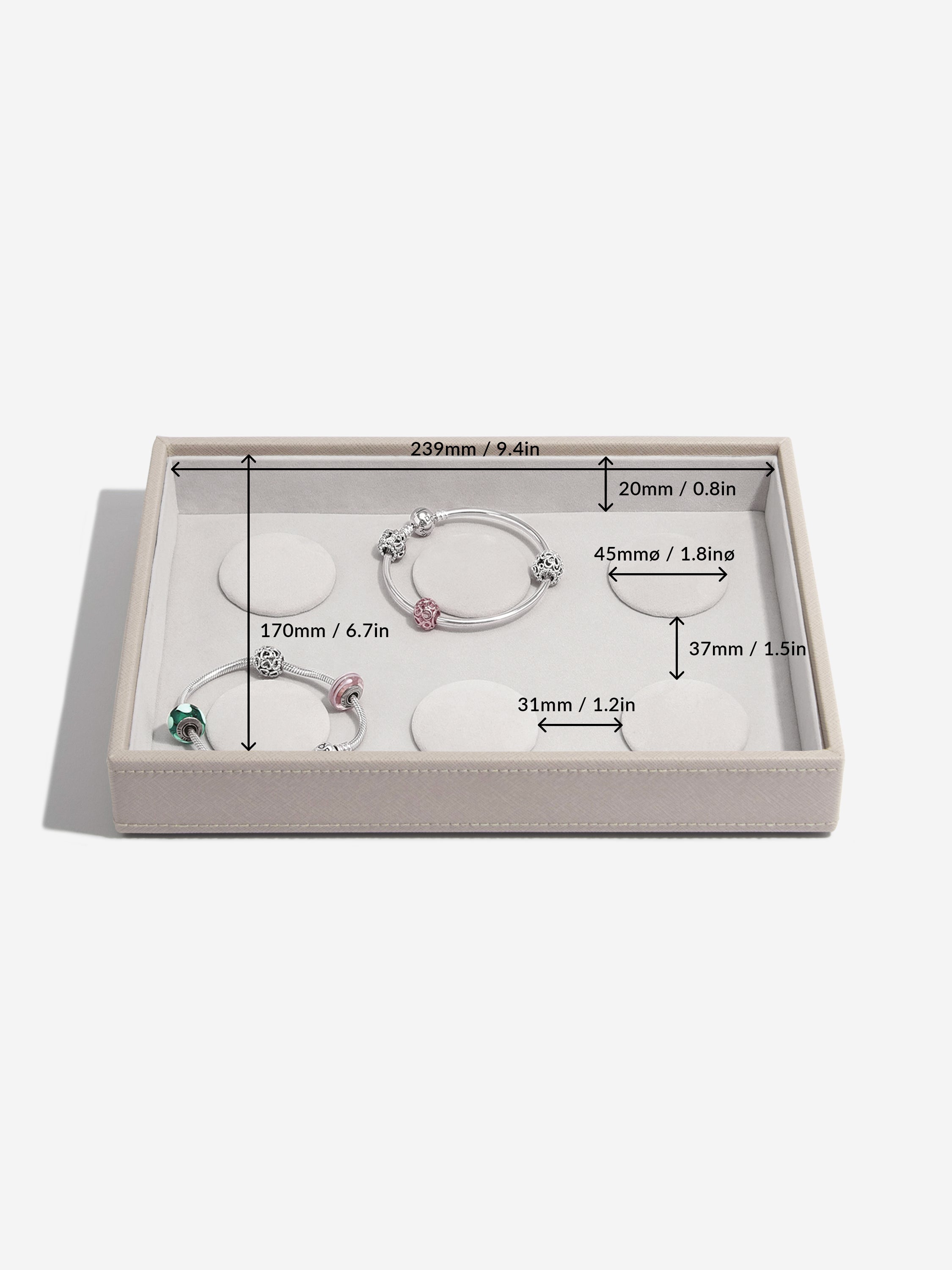 Stackers Bracelet Layer for Classic Jewellery Box Taupe