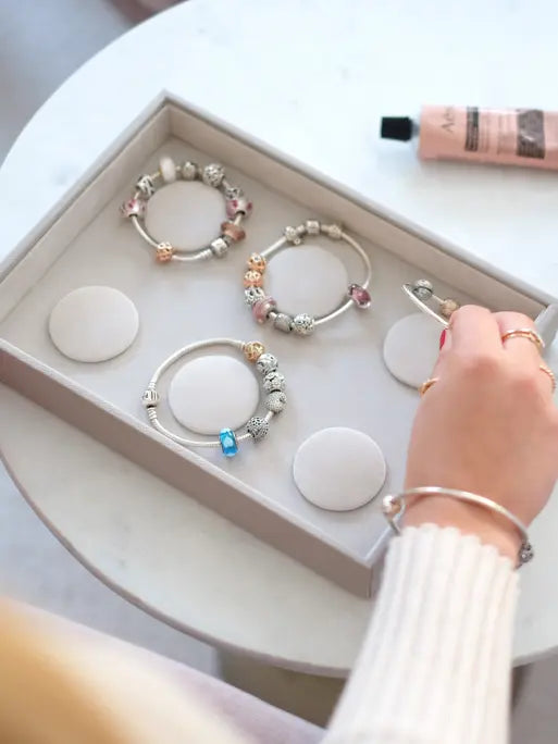 Stackers Armbandenlaag voor Klassieke Juwelendoos Taupe - Mystackers
